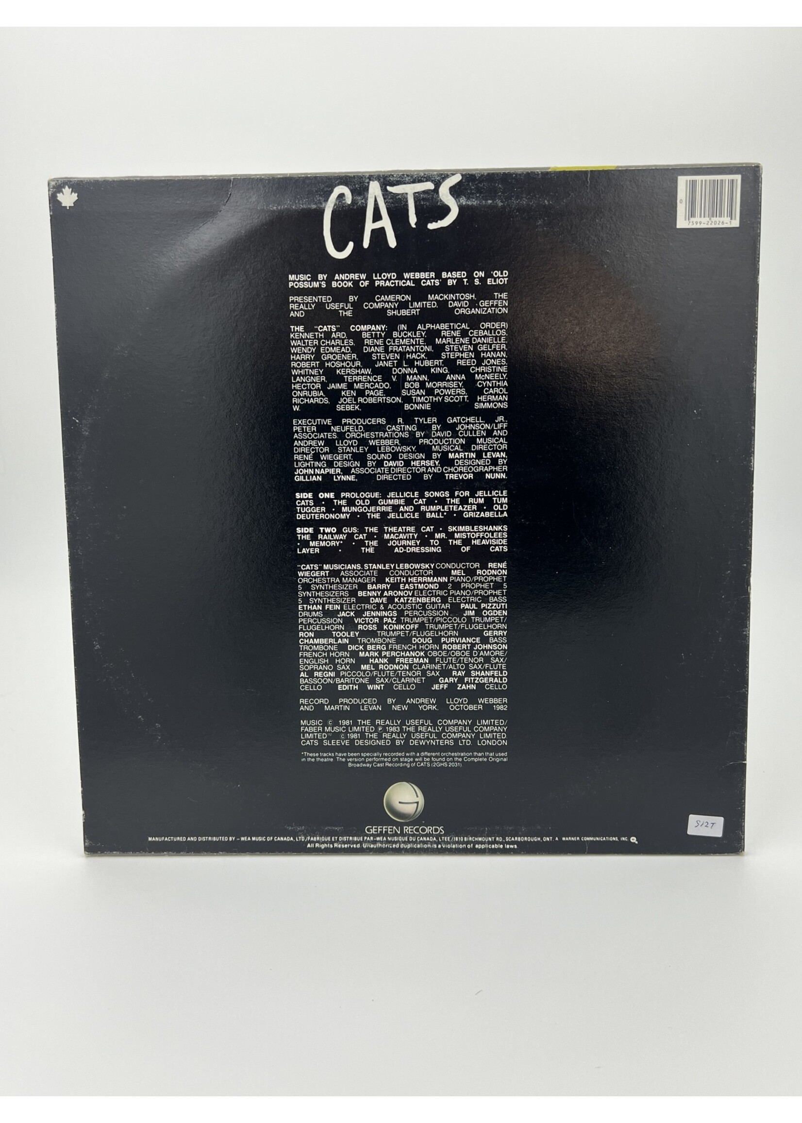 LP   Selections From The Original Broadway Cast Recording LP Record