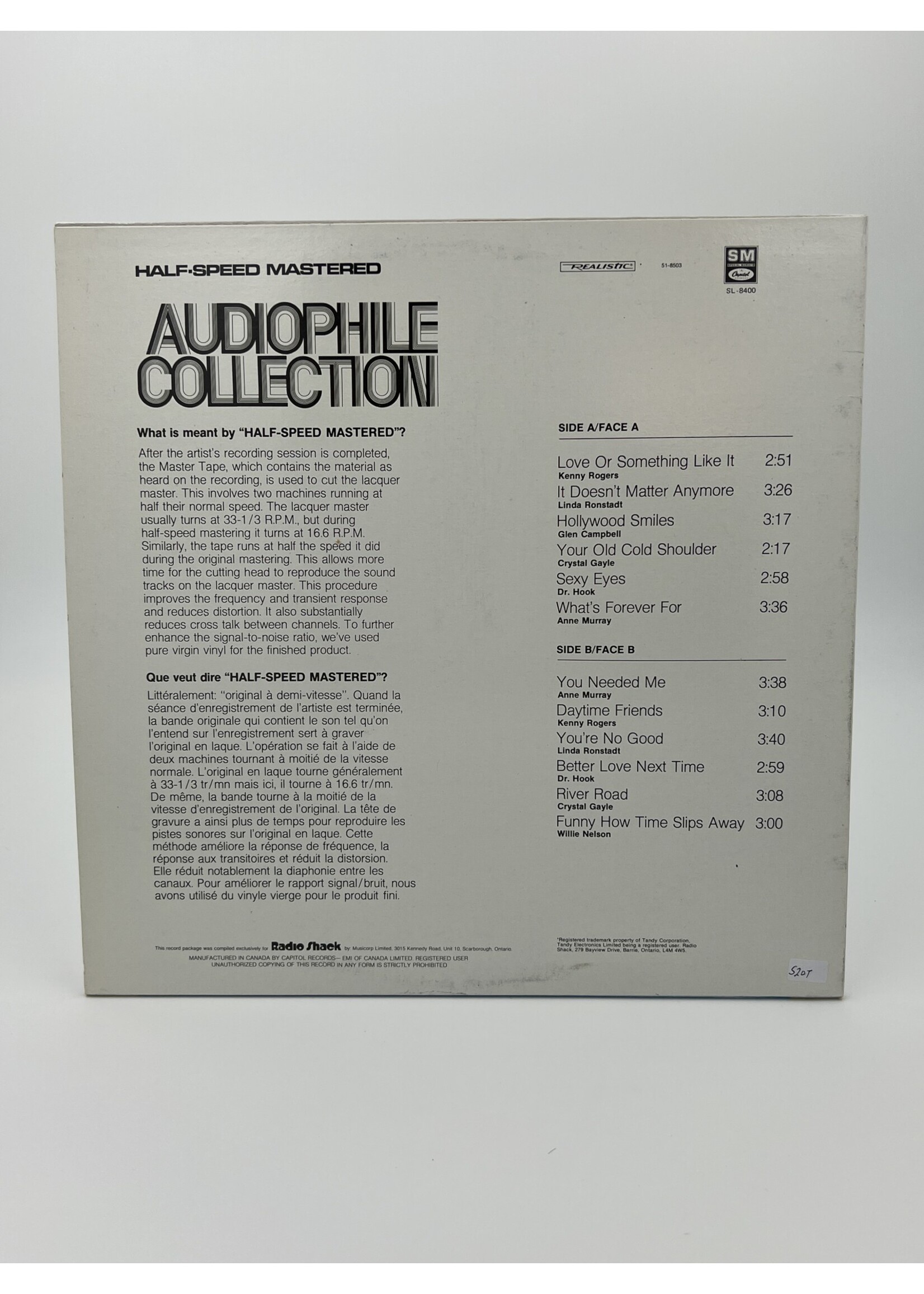 LP   Audiophile Collection Various Artist LP Record