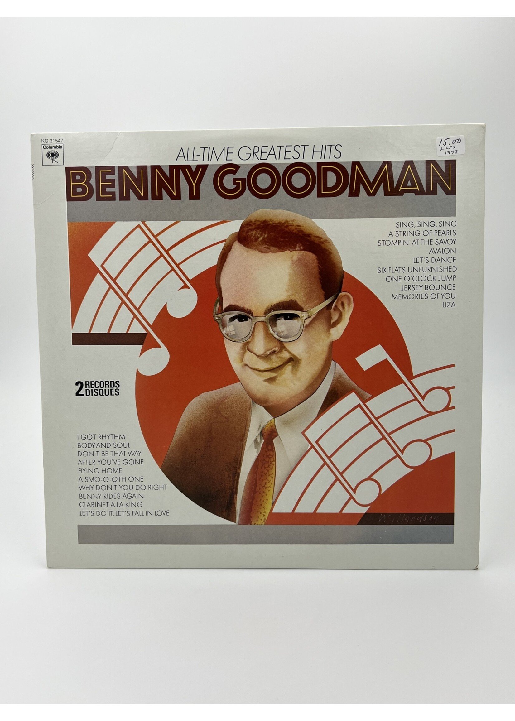 LP   Benny Goodman All Time Greatest Hits 2 LP Record