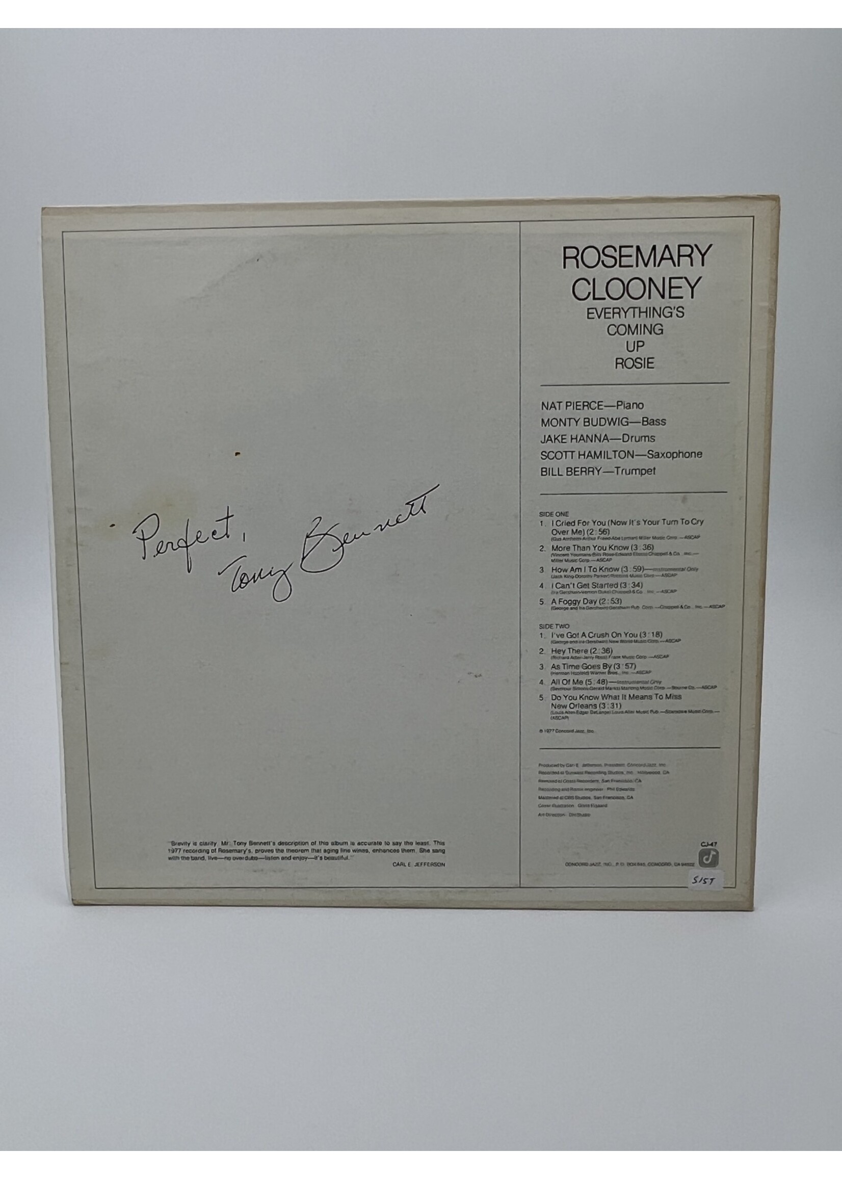 LP   Rosemary Clooney Everything Coming Up Rosie LP Record
