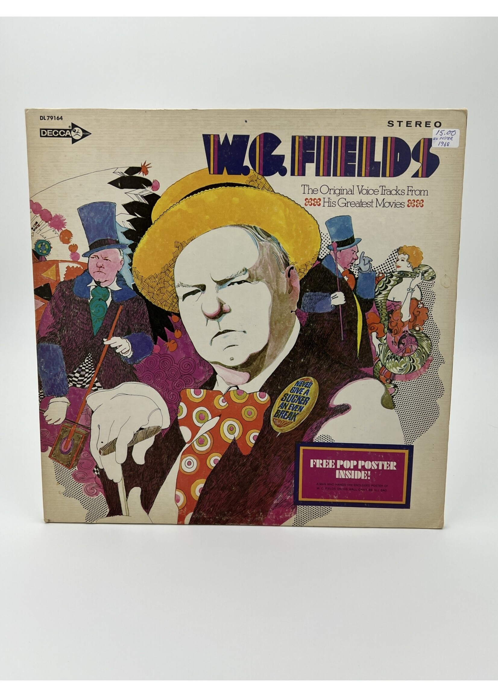 LP   WC Fields The Original Voice Tracks From His Greatest Movies LP Record