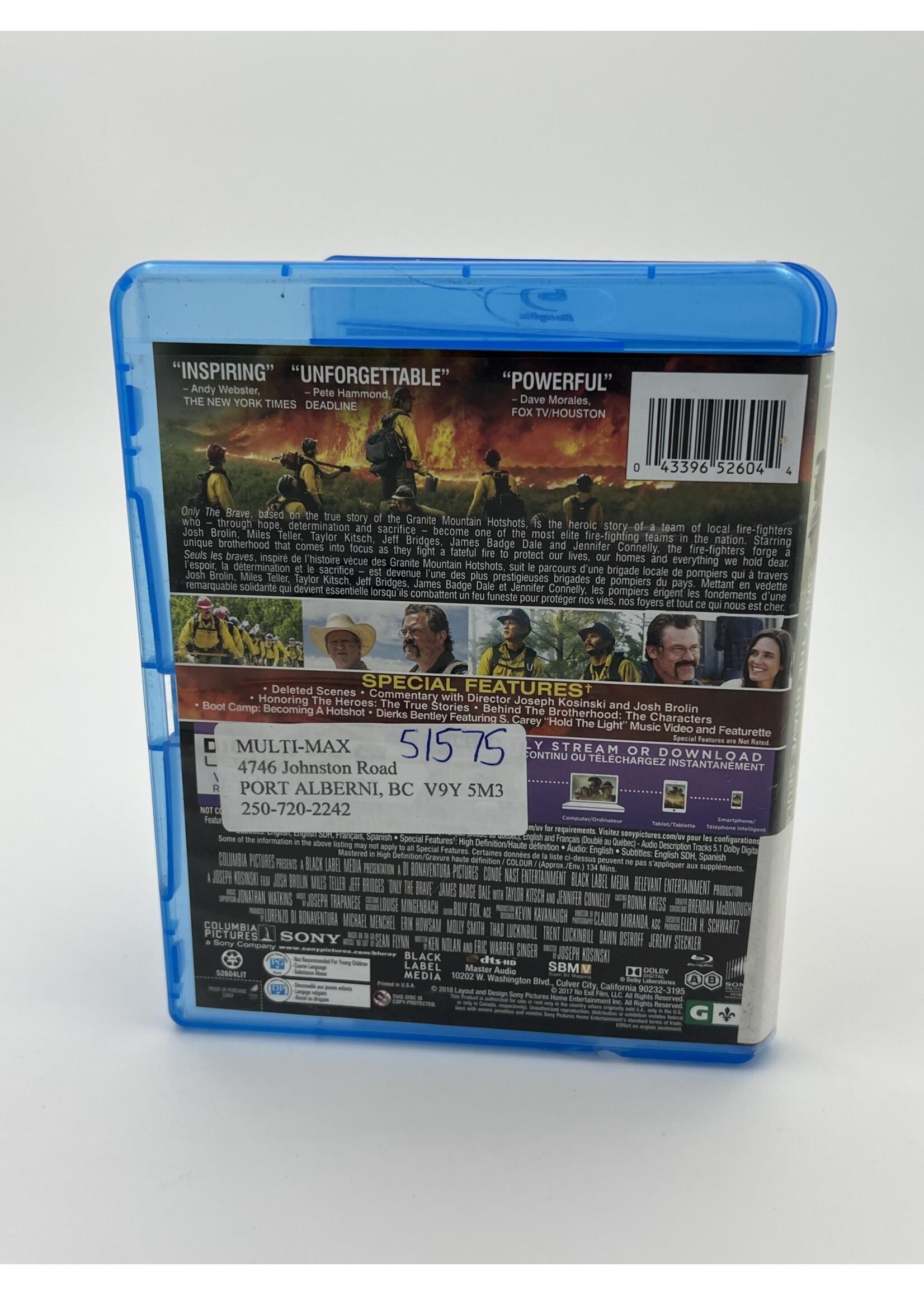 Bluray   Only The Brave Bluray