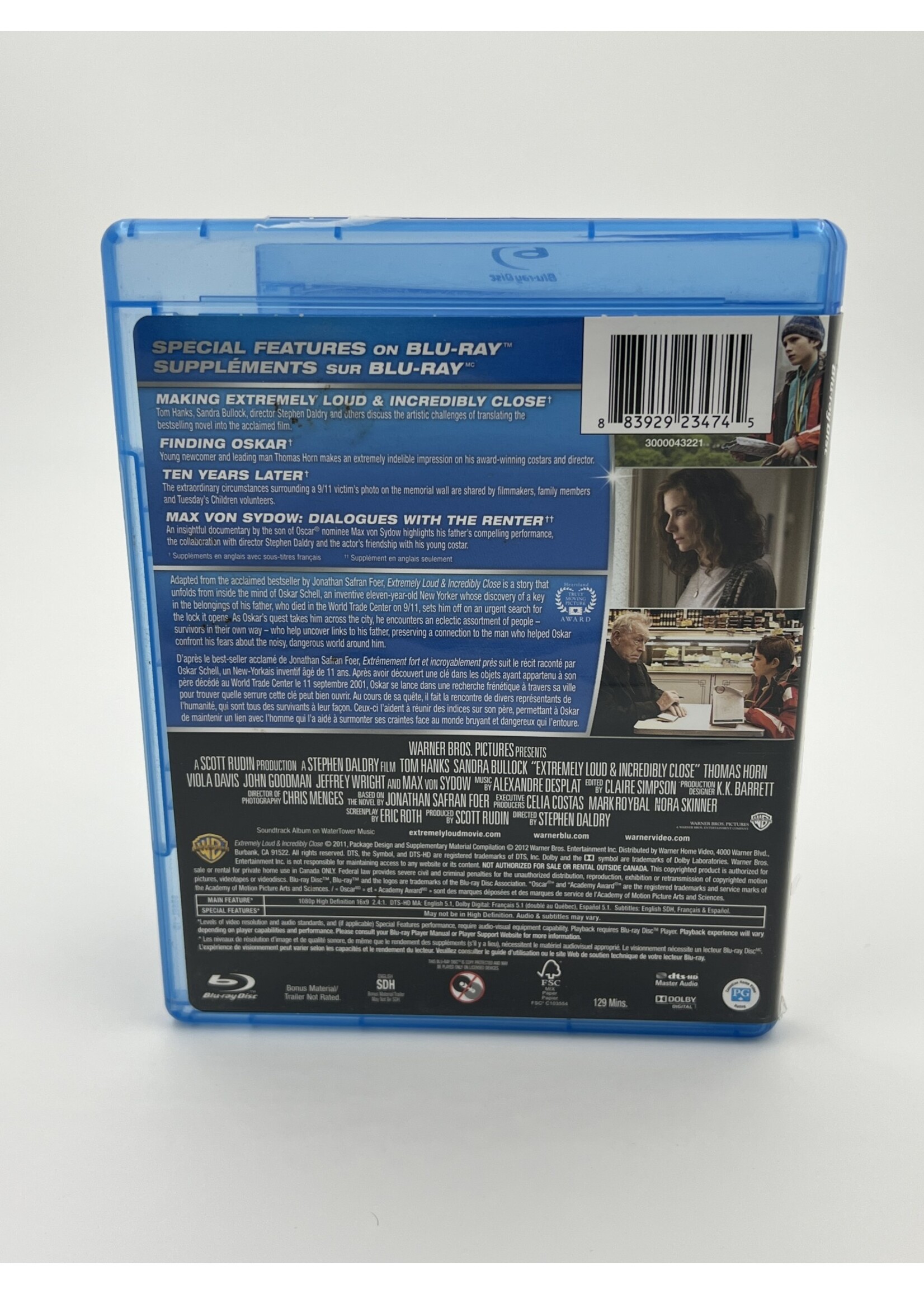 Bluray Extremely Loud And Incredibly Close Bluray