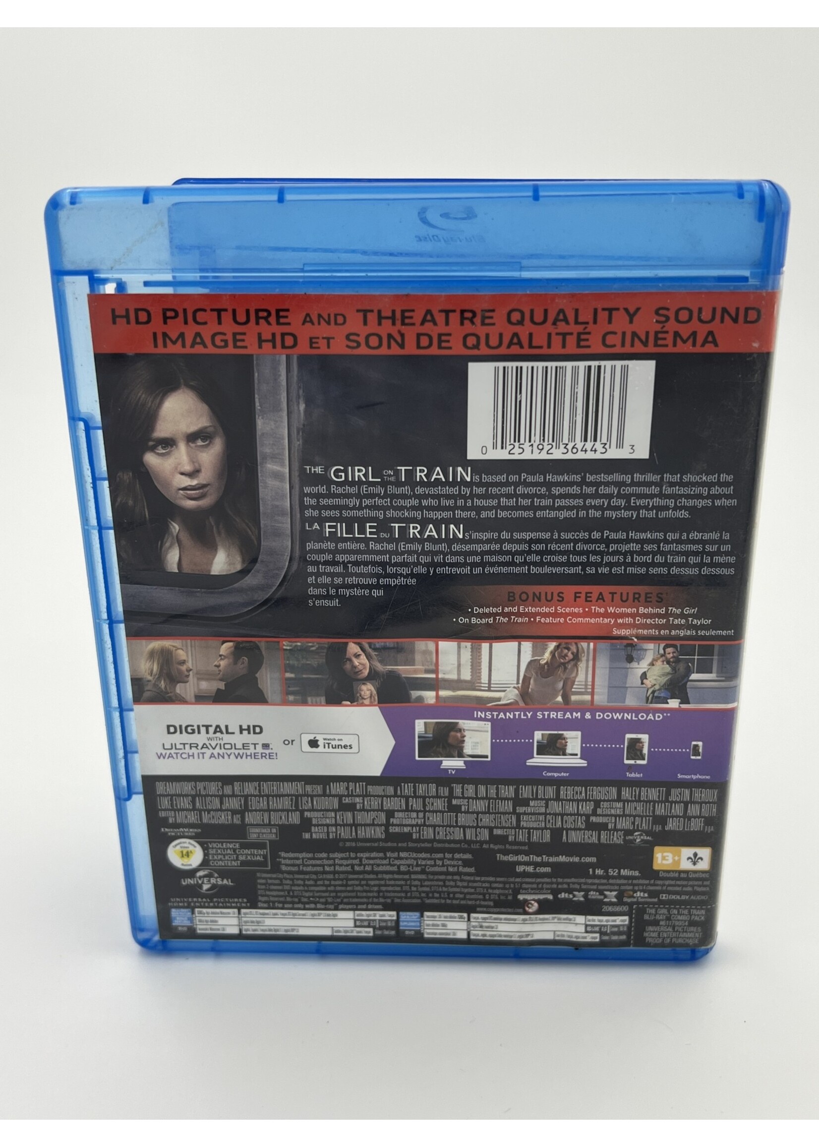 Bluray The Girl On The Train Bluray