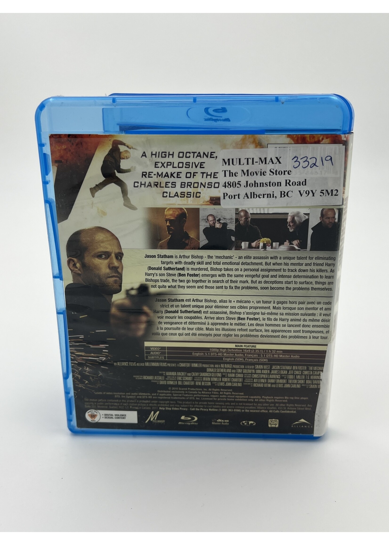 Bluray The Mechanic Bluray