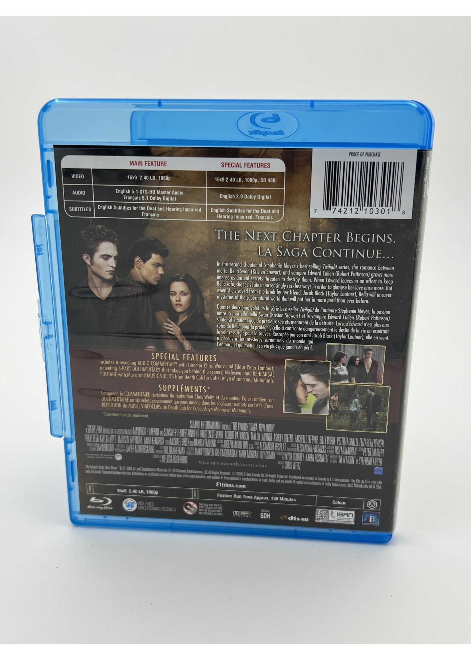 Bluray The Twilight Saga New Moon Bluray
