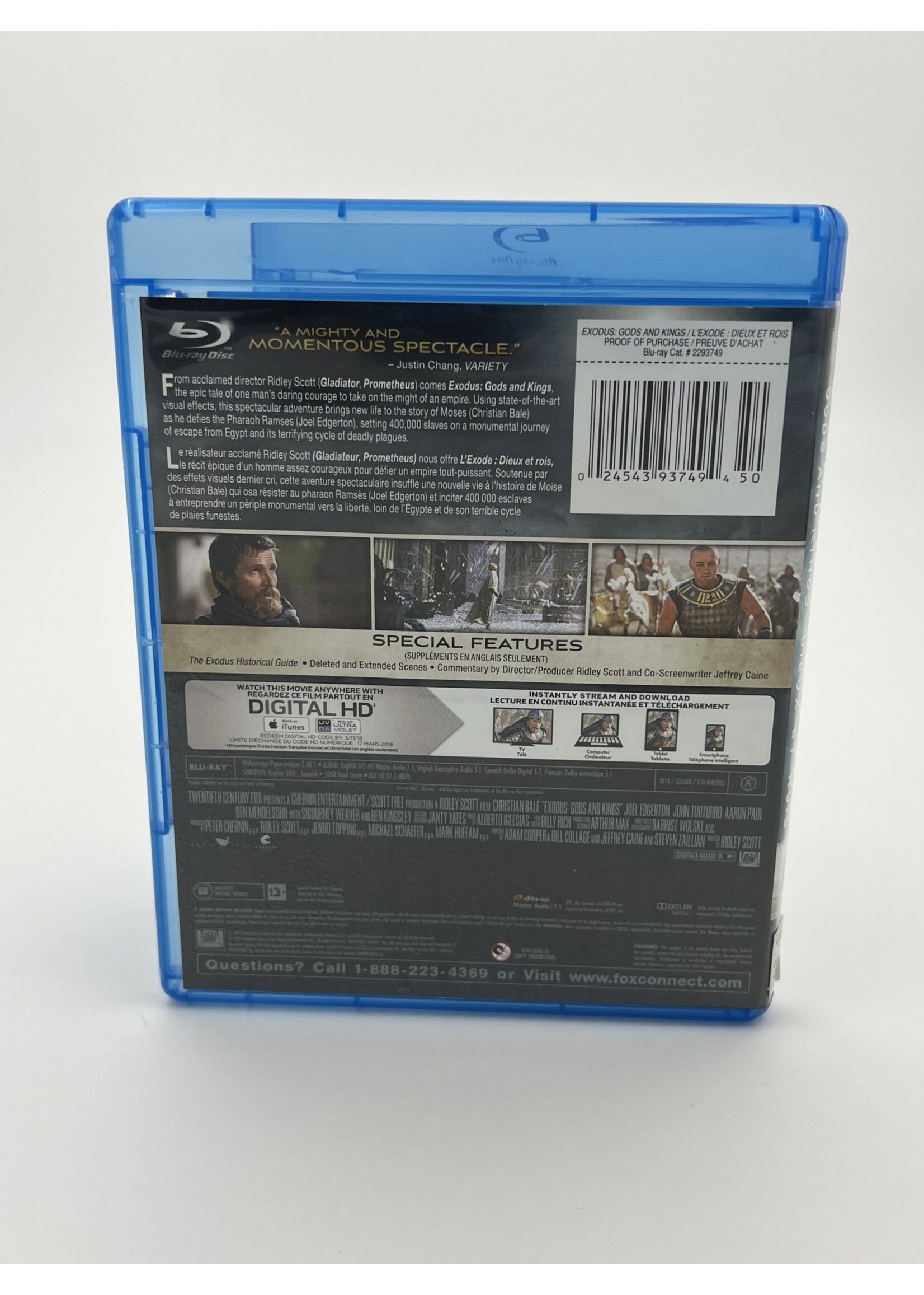 Bluray Exodus Gods And Kings Bluray
