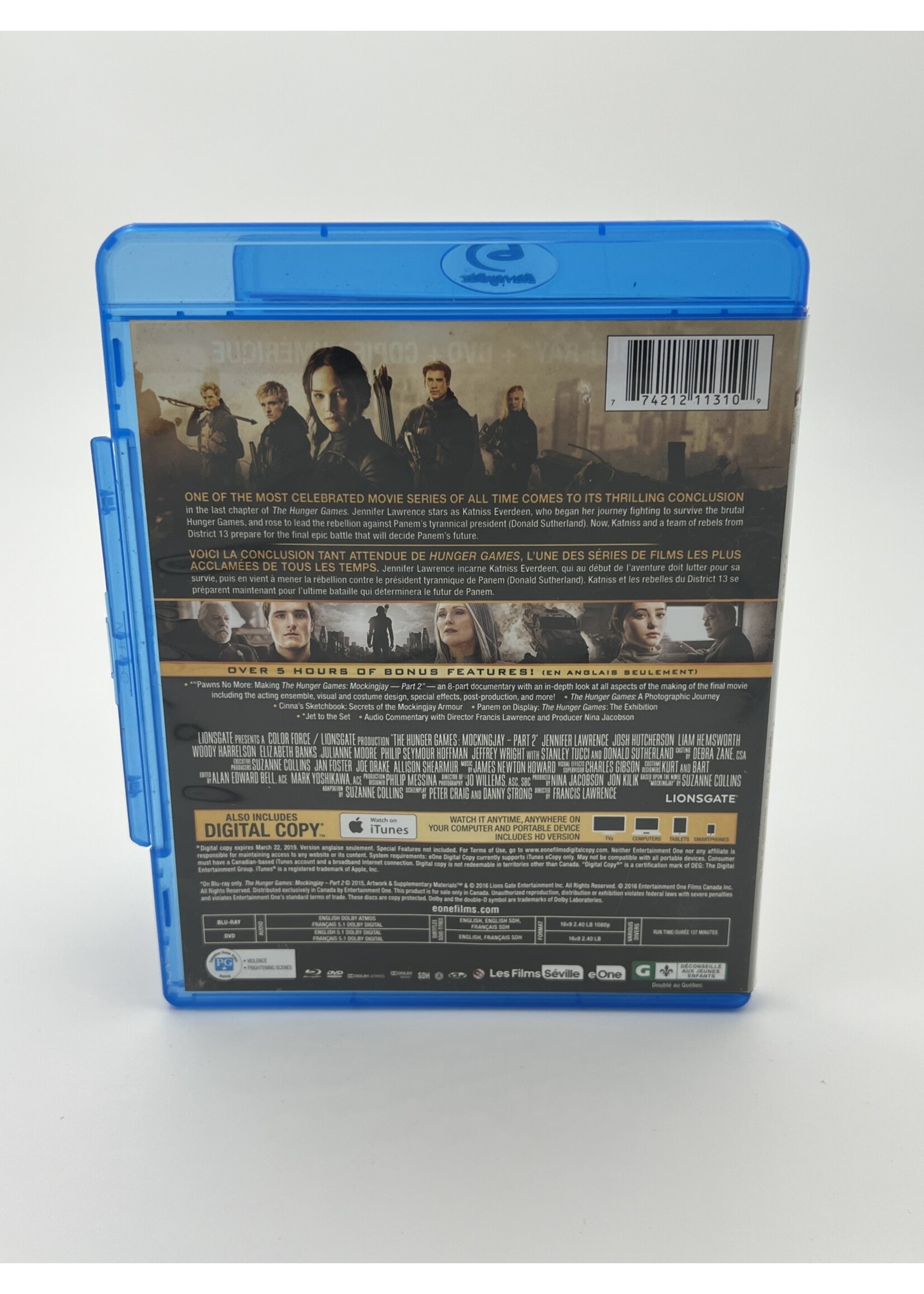 Bluray The Hunger Games Mockingjay Part 2 Bluray