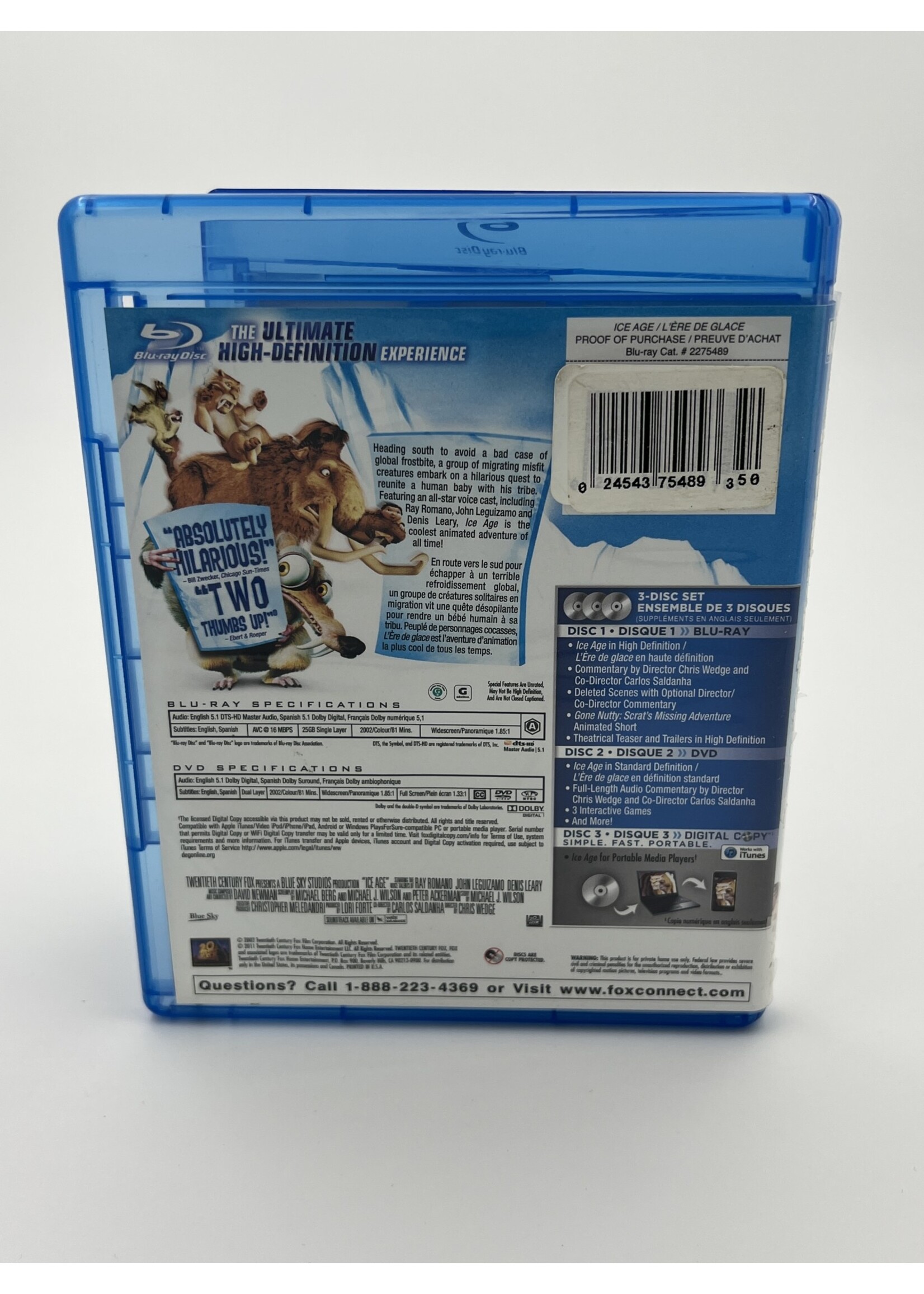 Bluray Ice Age Bluray