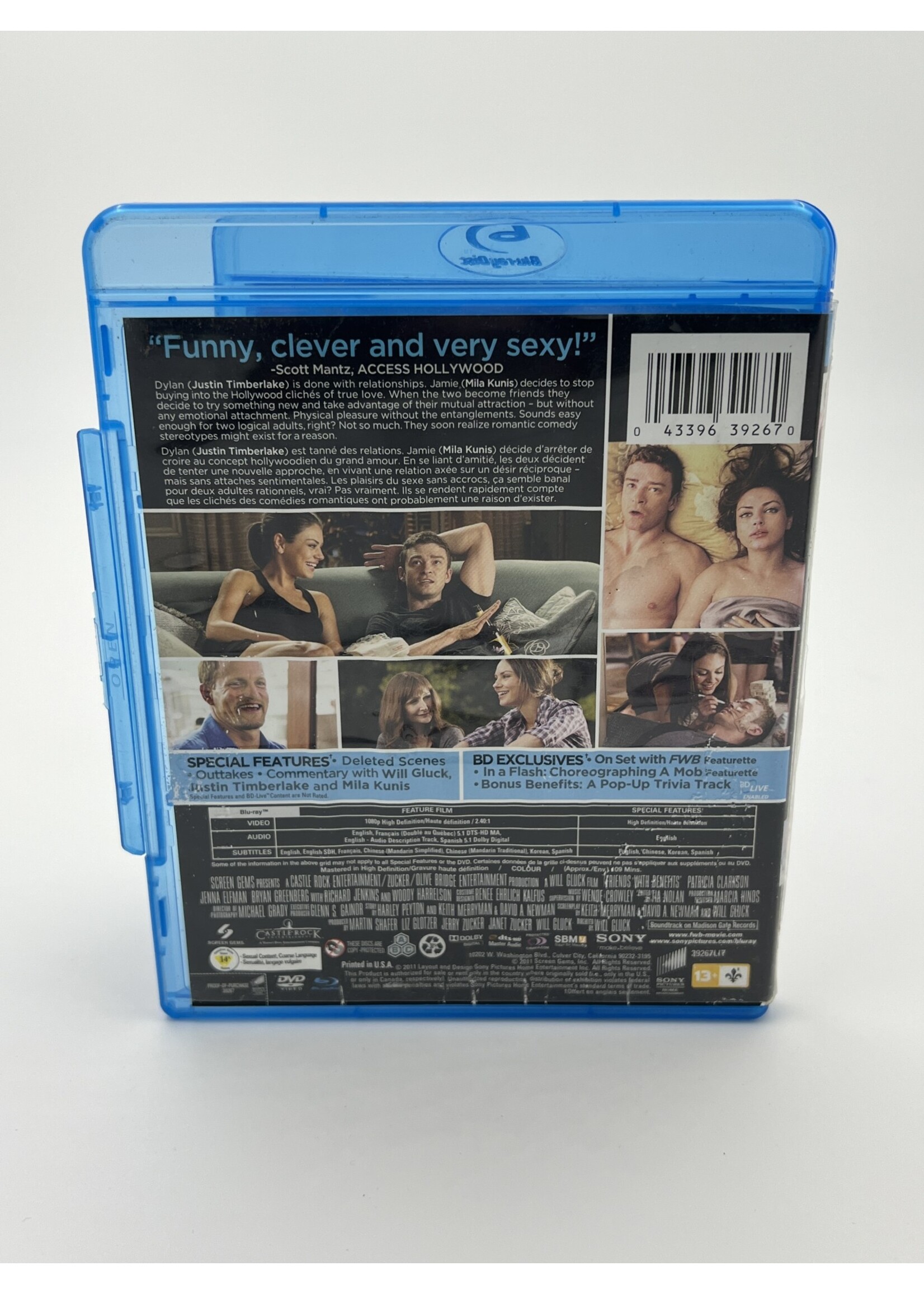 Bluray Friends With Benefits Bluray