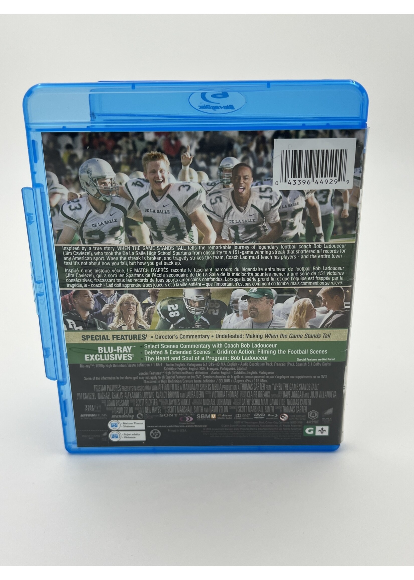 Bluray When The Game Stands Tall Bluray