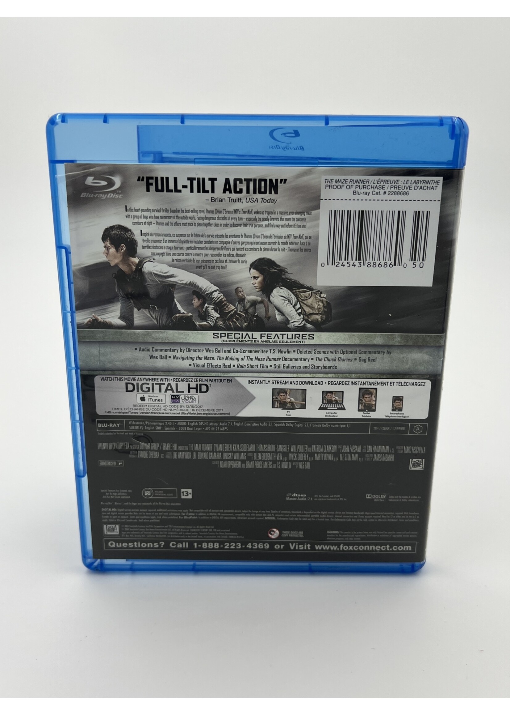 Bluray The Maze Runner Bluray