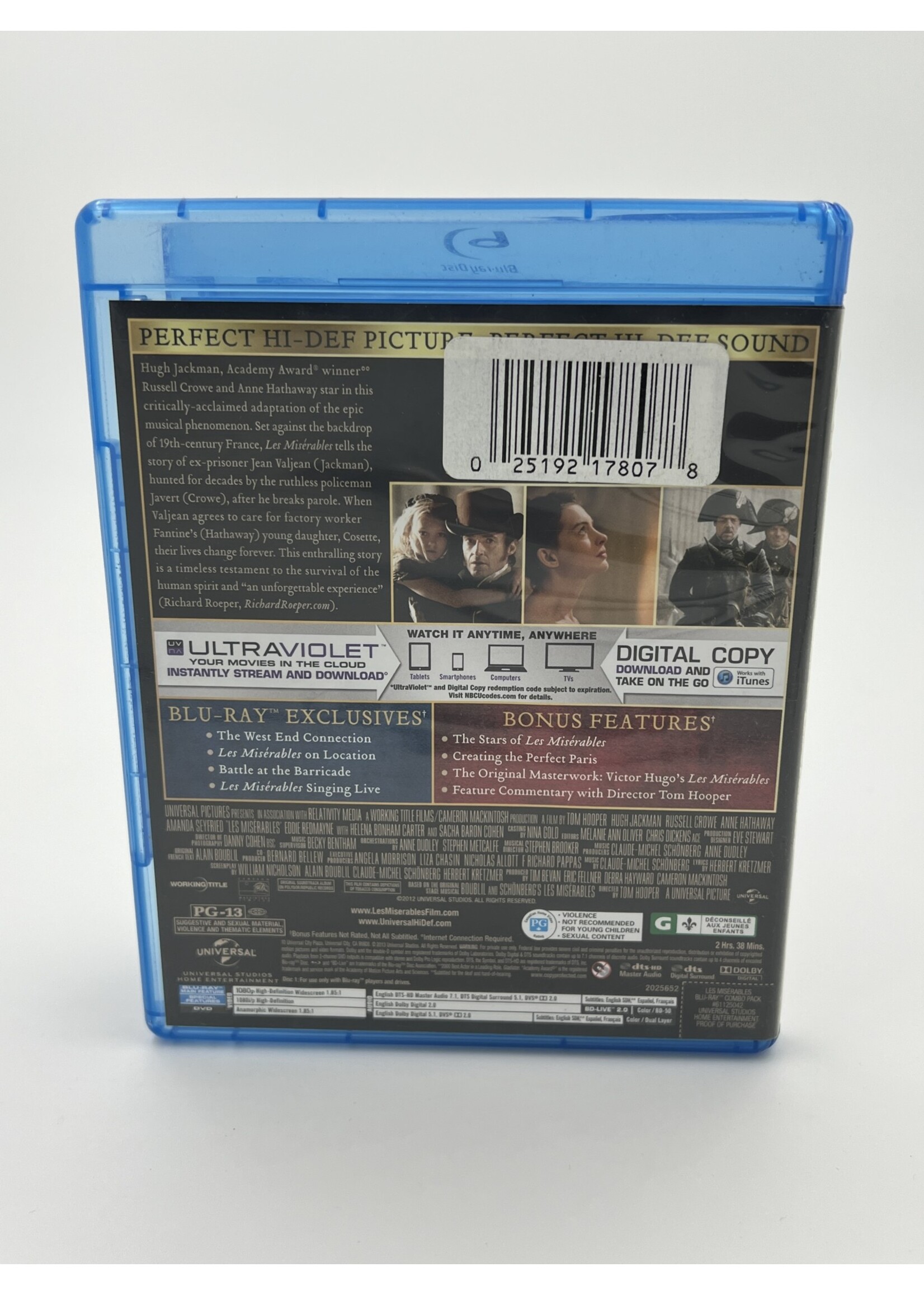 Bluray Les Miserables Bluray