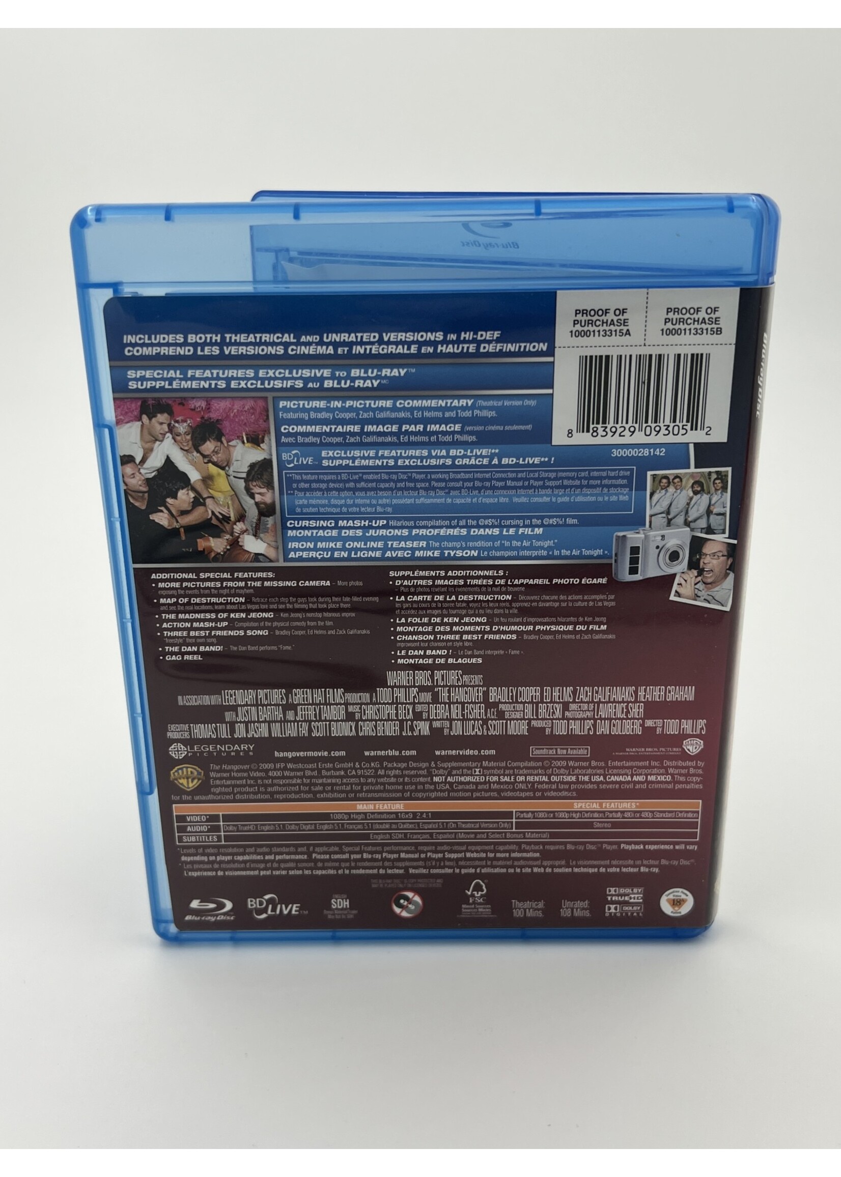 Bluray The Hangover Unrated Bluray