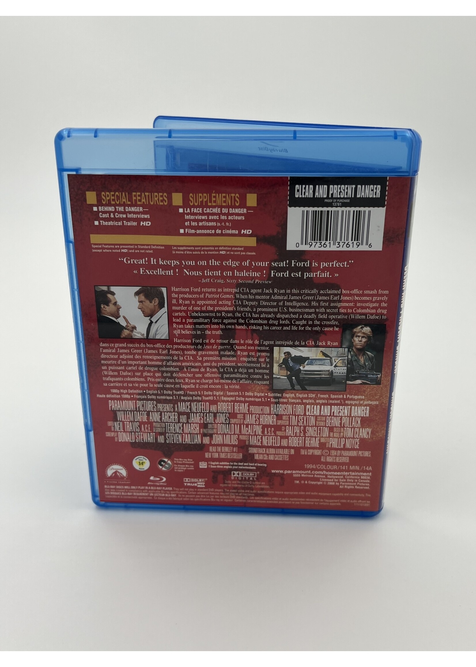 Bluray The Sum Of All Fears Bluray