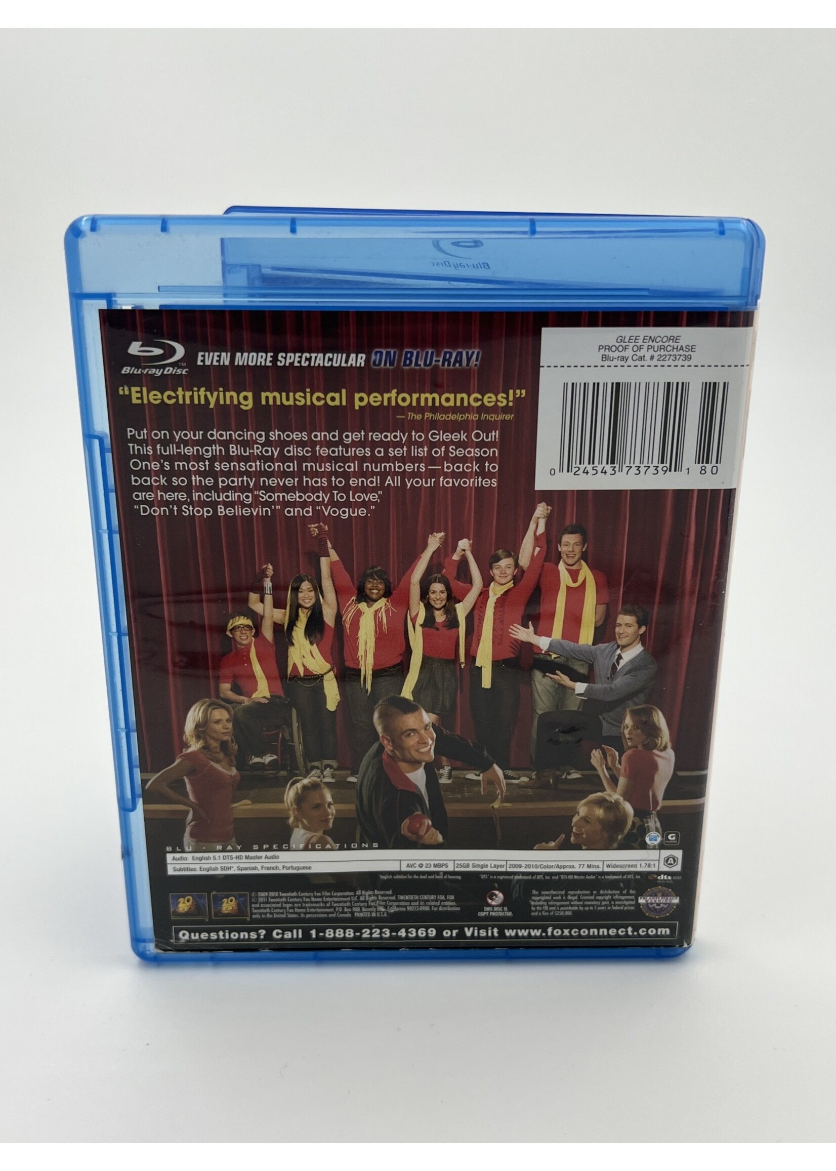 Bluray Glee Encore: Over 30 Great Musical Performances Back to Back Bluray