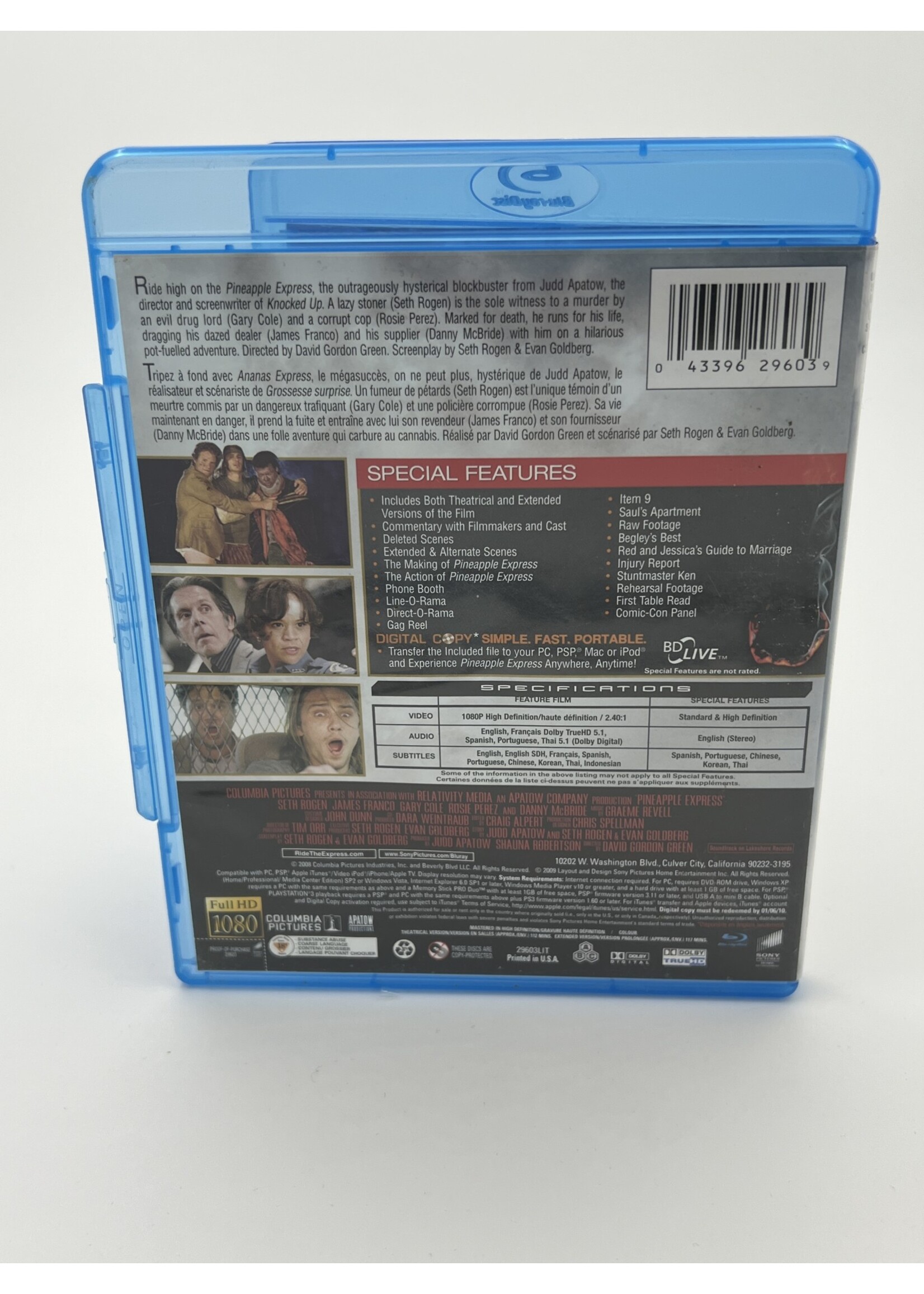 Bluray Pineapple Express Unrated Special Edition Bluray