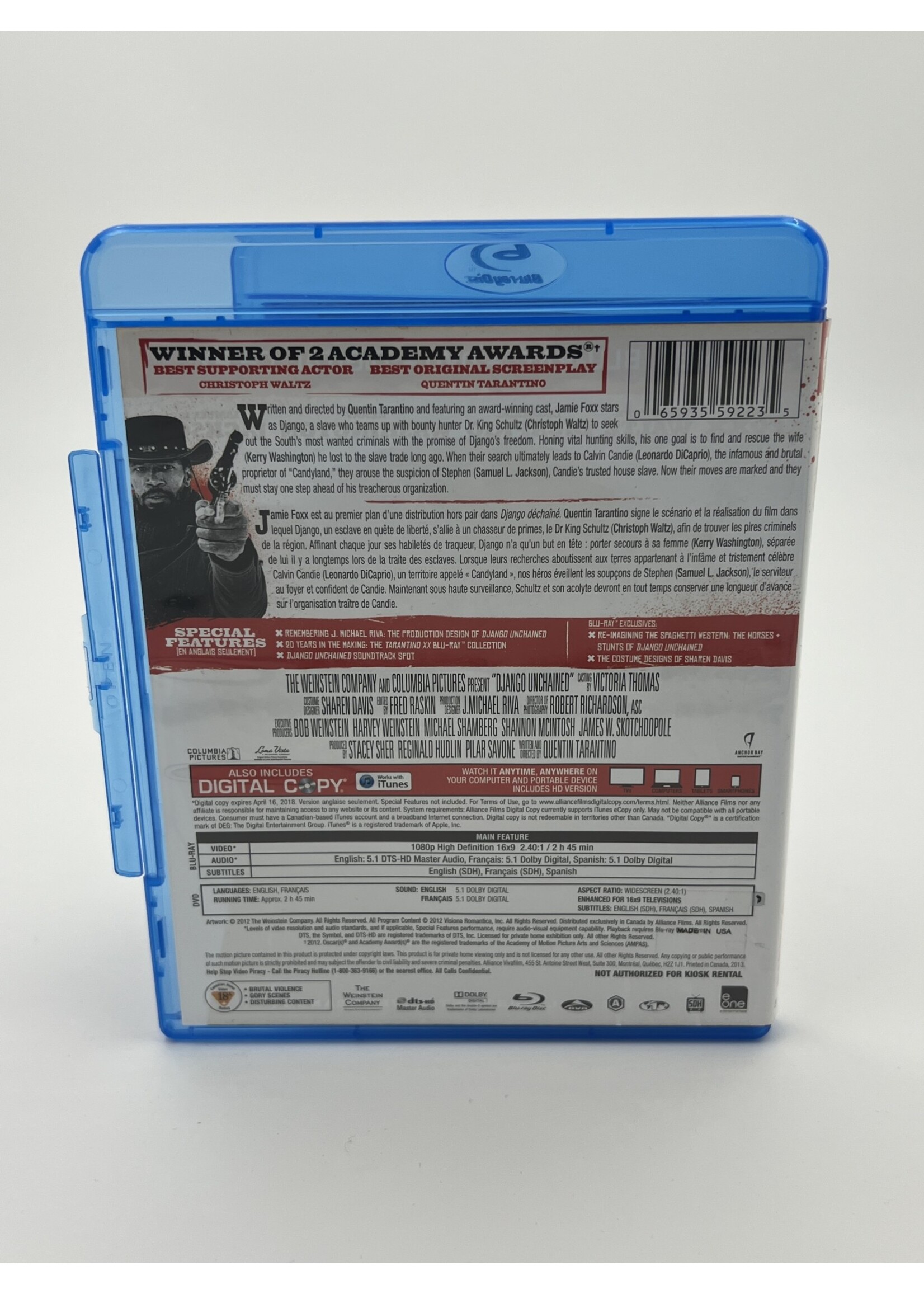 Bluray Django Unchained Bluray