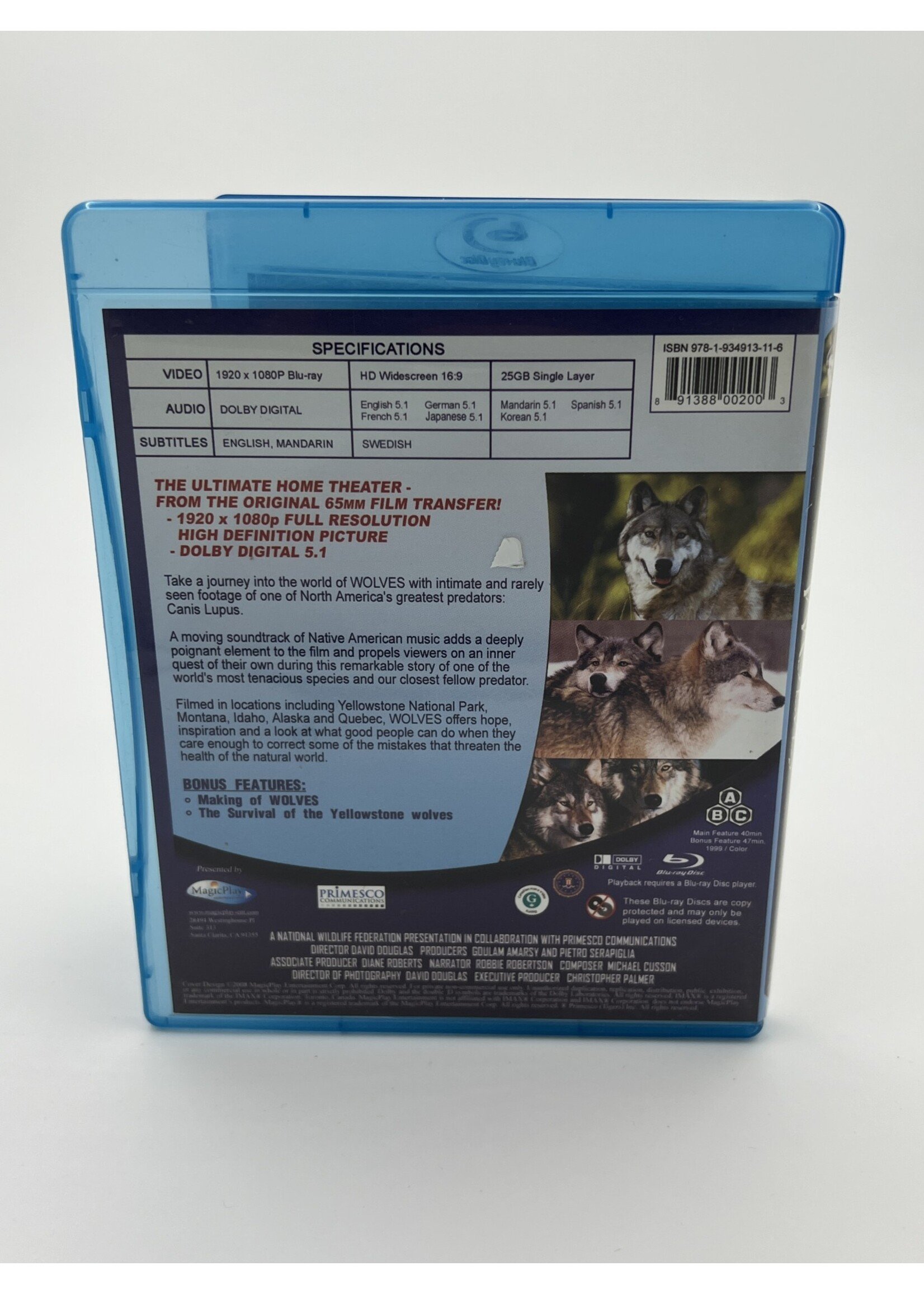 Bluray   IMAX Wolves Bluray