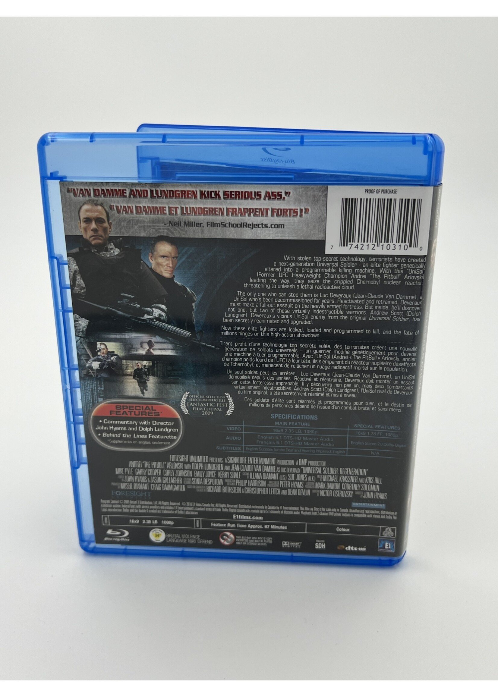 Bluray Universal Soldier Regeneration Bluray