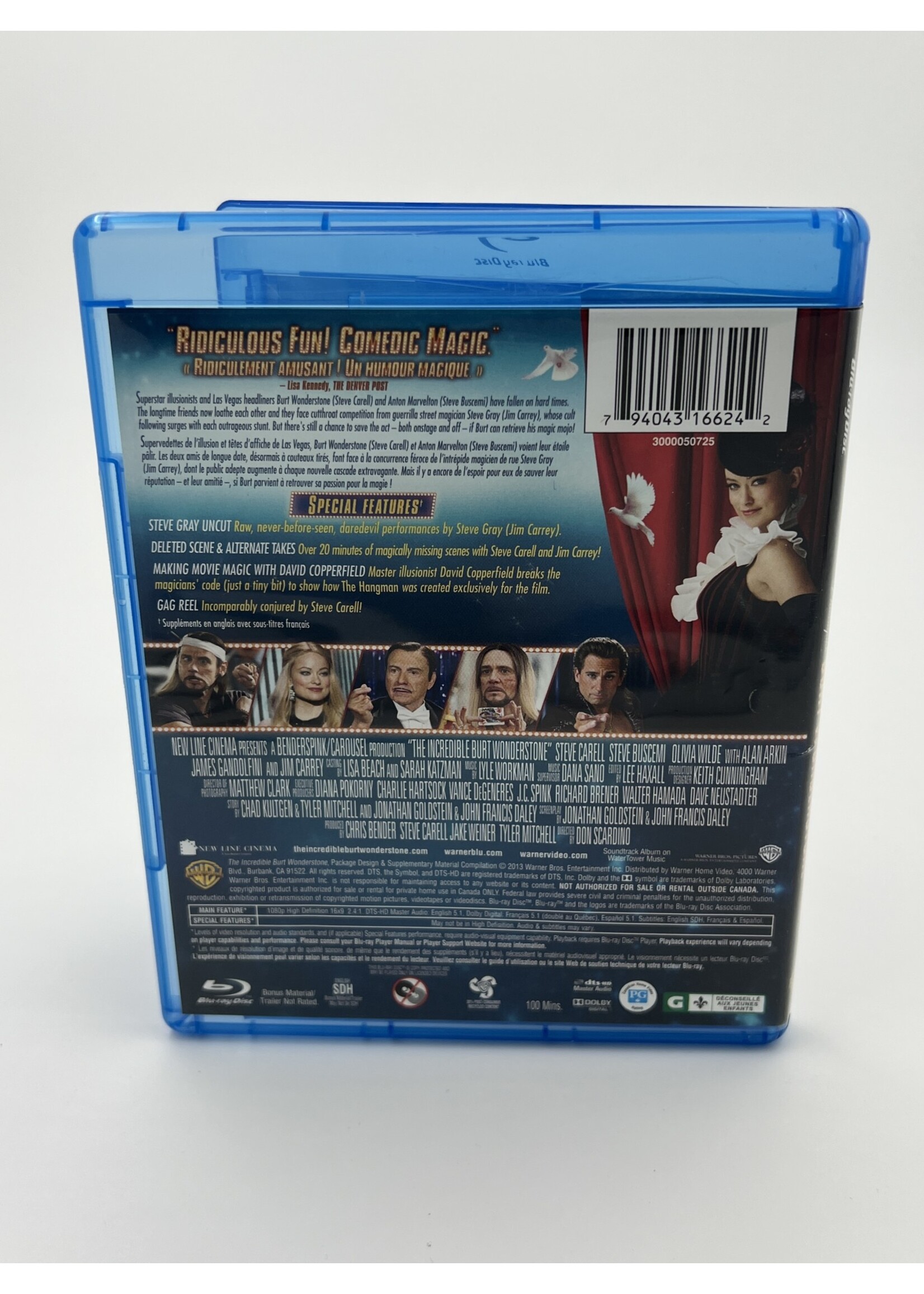Bluray   The Incredible Burt Wonderstone