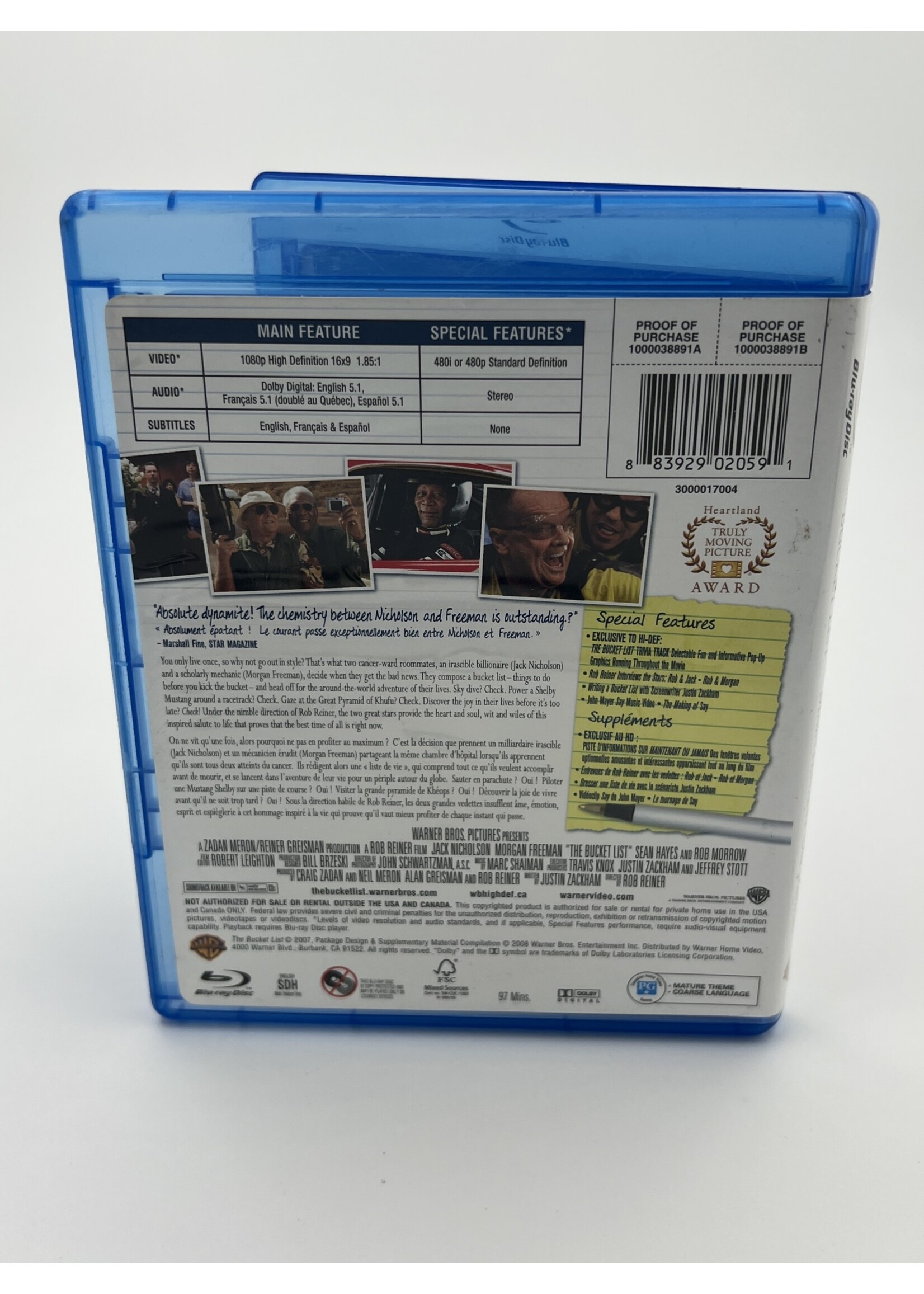 Bluray   The Bucket List Bluray