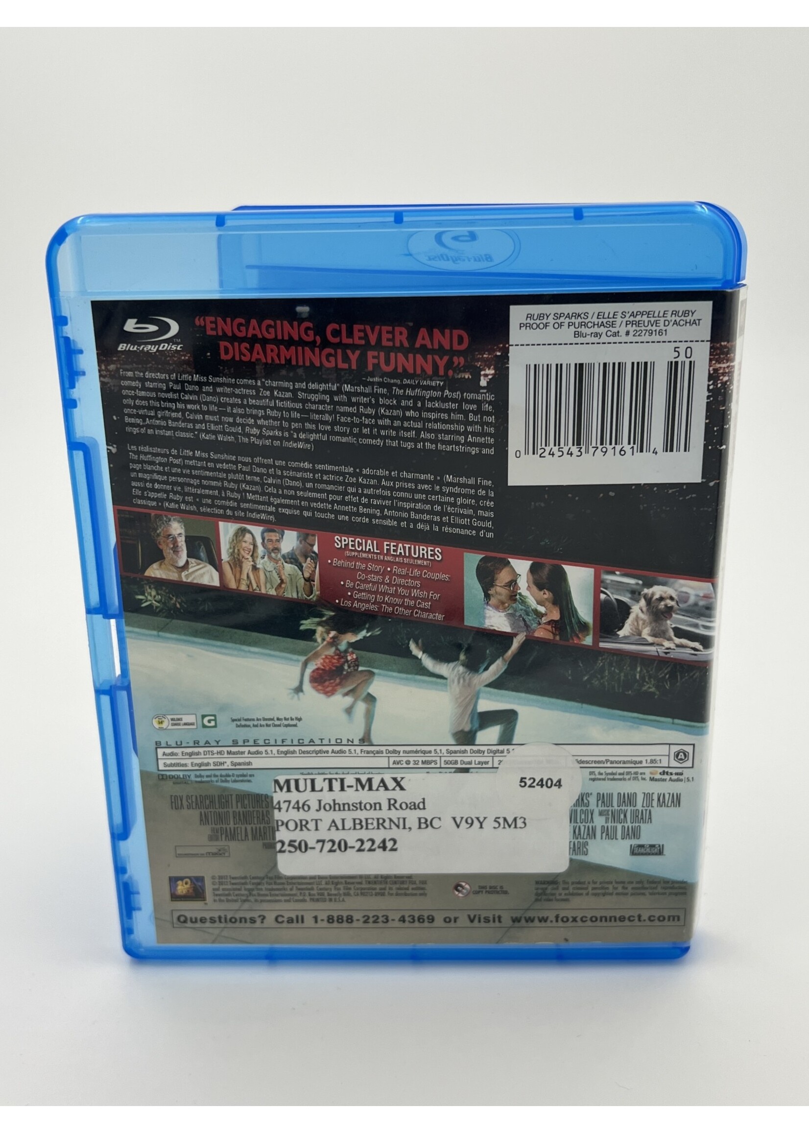 Bluray   Ruby Sparks Bluray