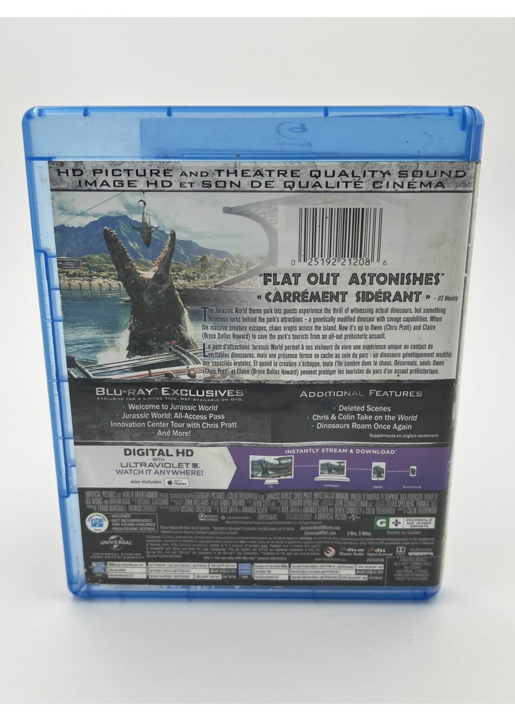 Bluray Jurassic World Bluray