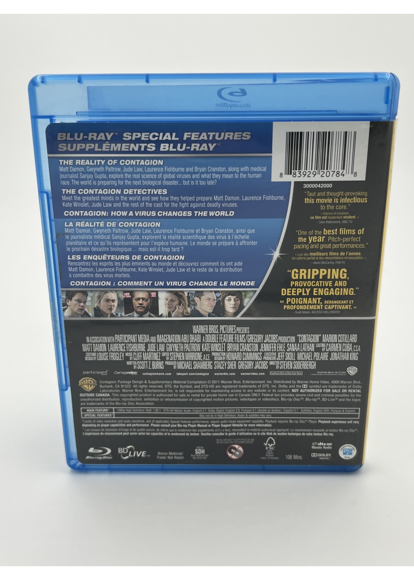 Bluray Contagion Bluray