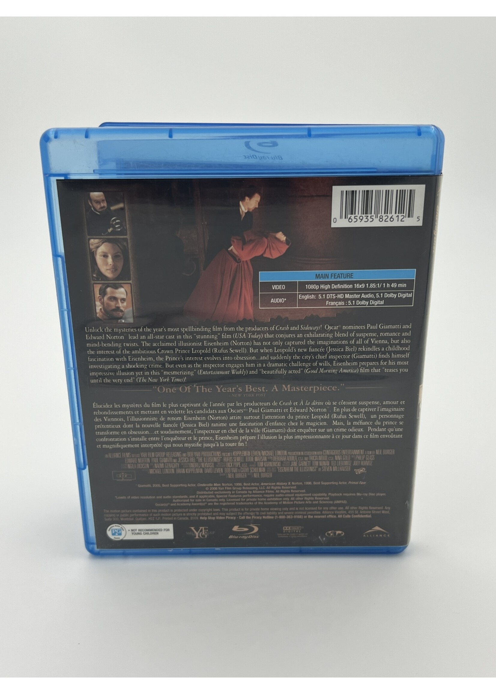Bluray The Illusionist Bluray