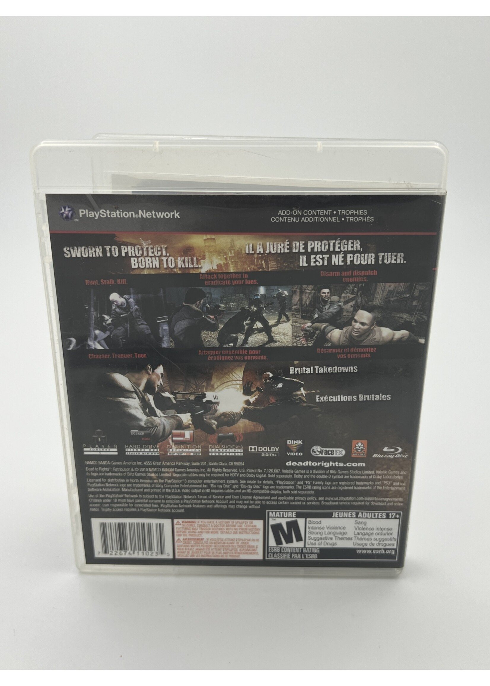 Sony   Dead To Rights Retribution PS3