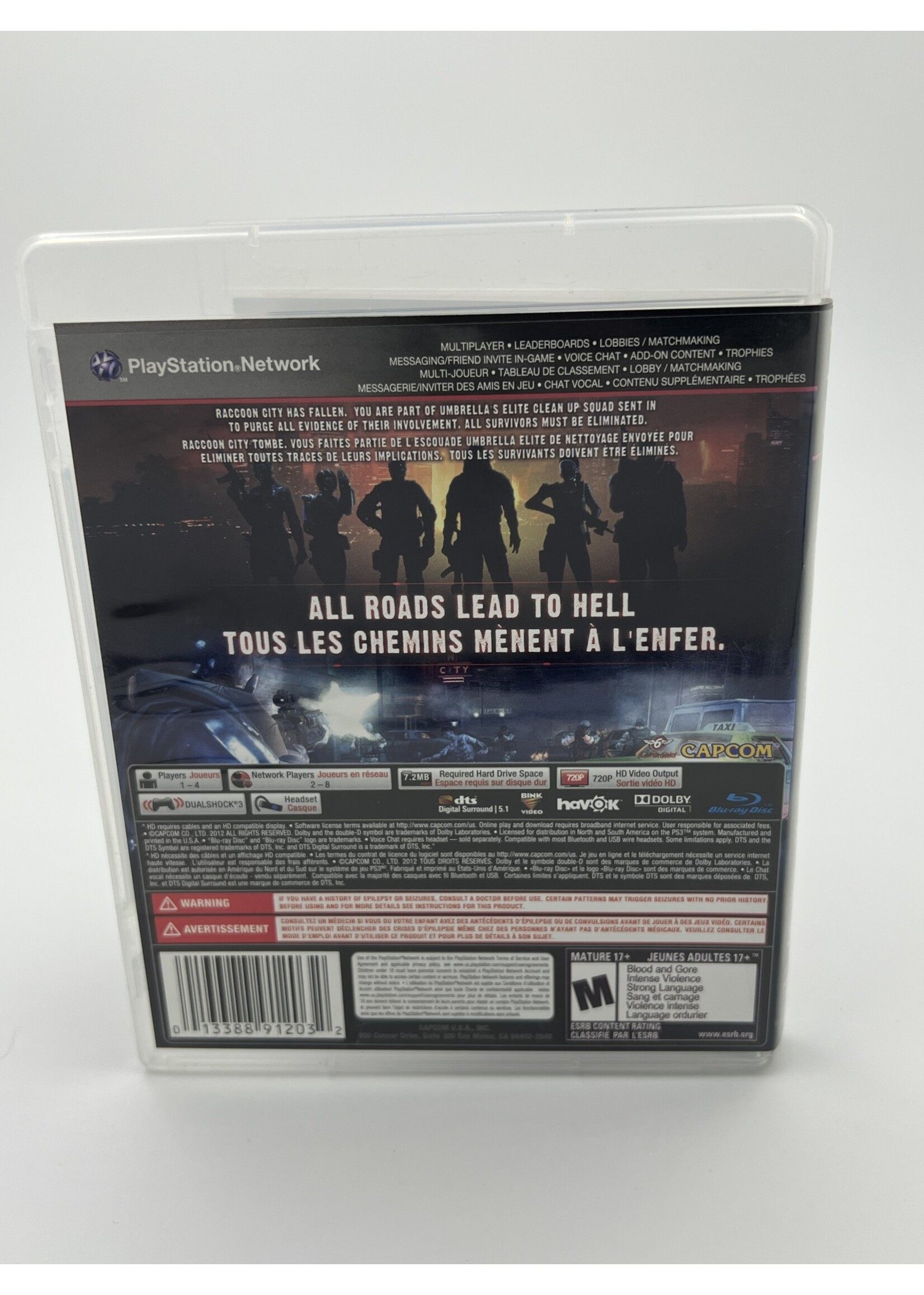 Sony Resident Evil Operation Raccoon City PS3
