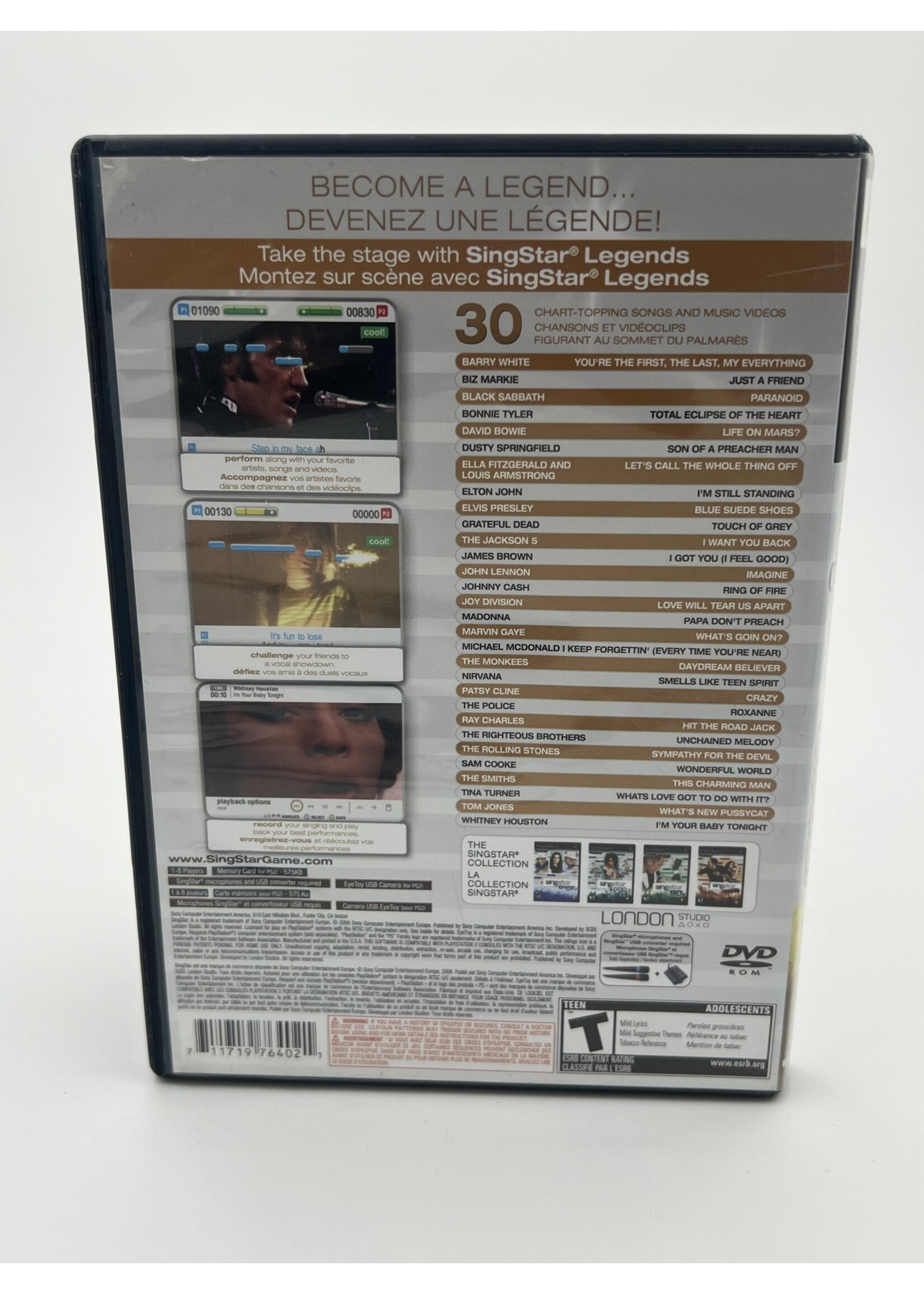 Sony Singstar Legends PS2