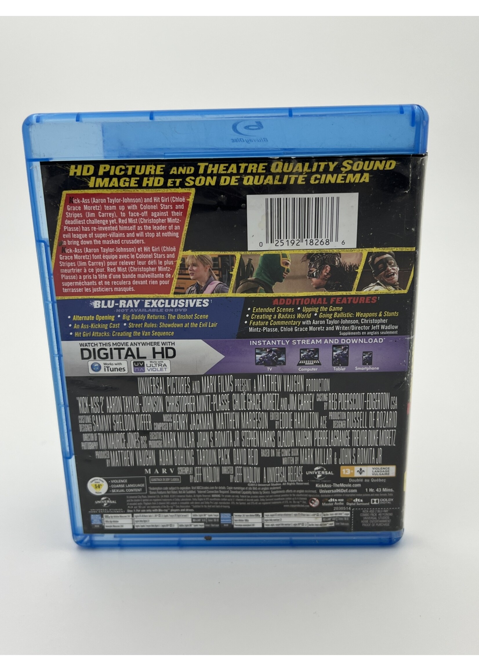 Bluray Kick Ass 2 Bluray