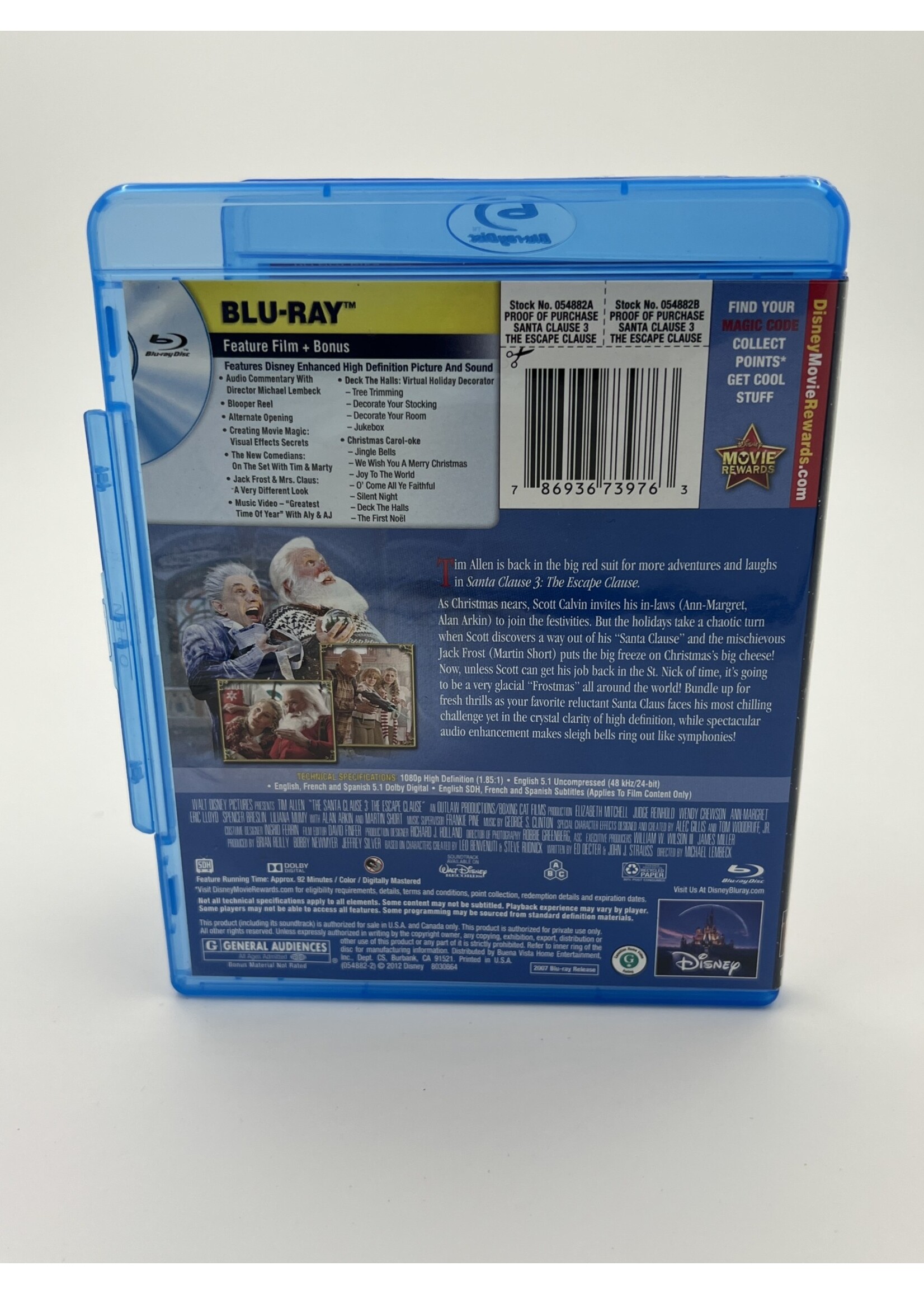 Bluray Santa Clause 3 The Escape Clause Bluray