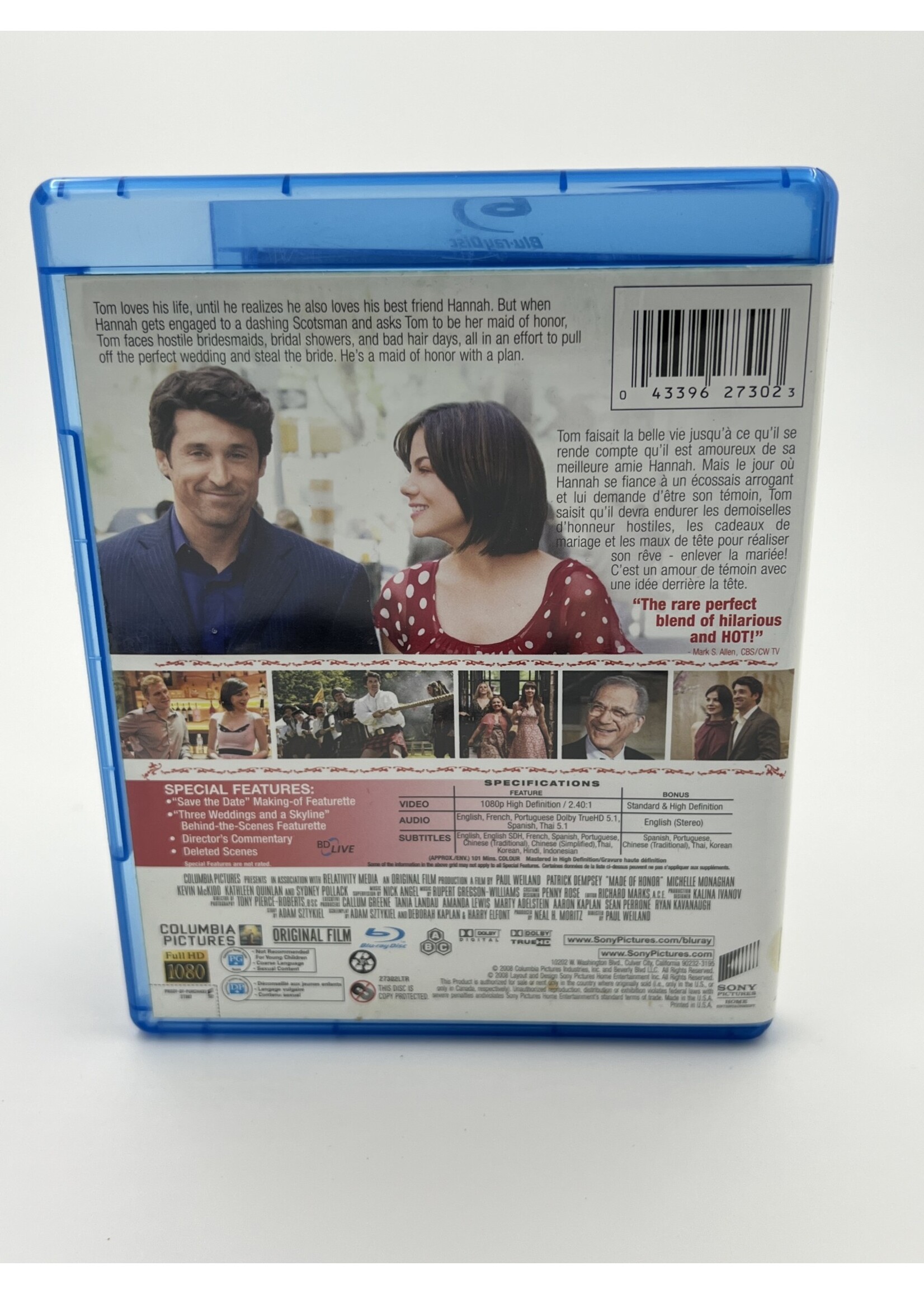 Bluray Made Of Honor Bluray