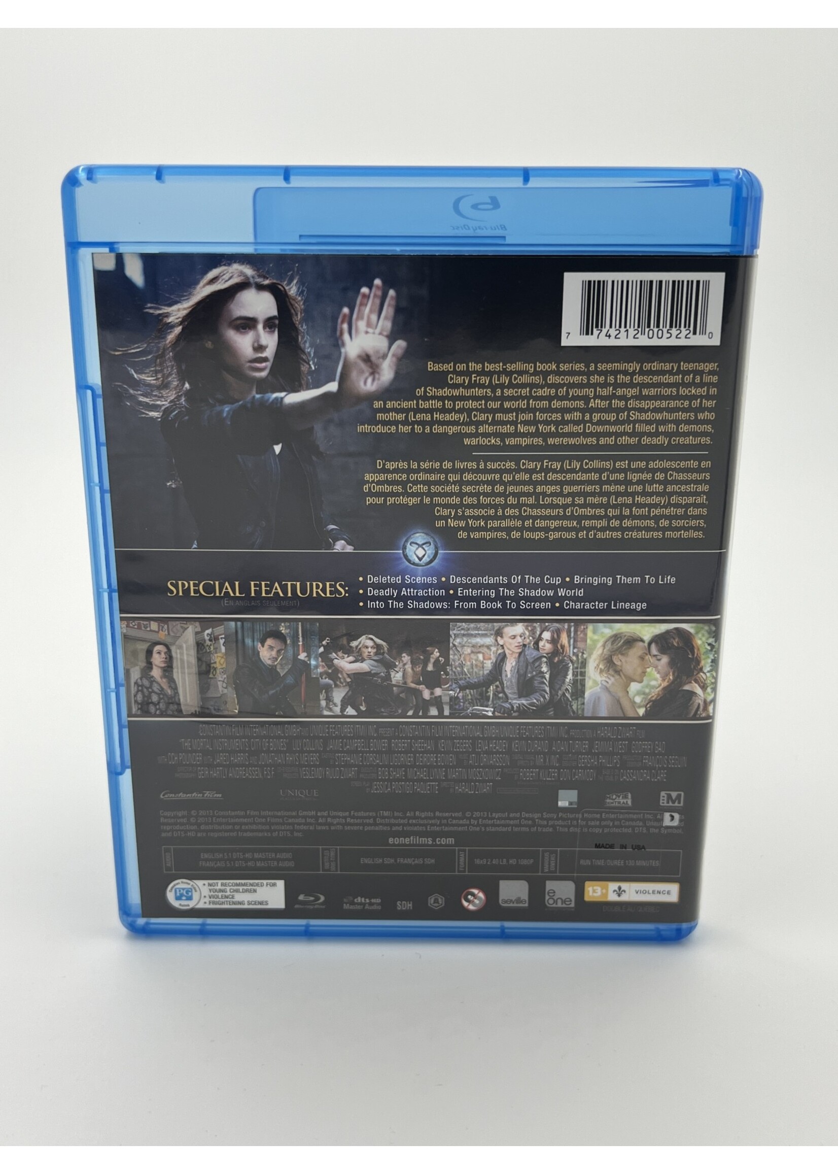 Bluray The Mortal Instruments City Of Bones Bluray