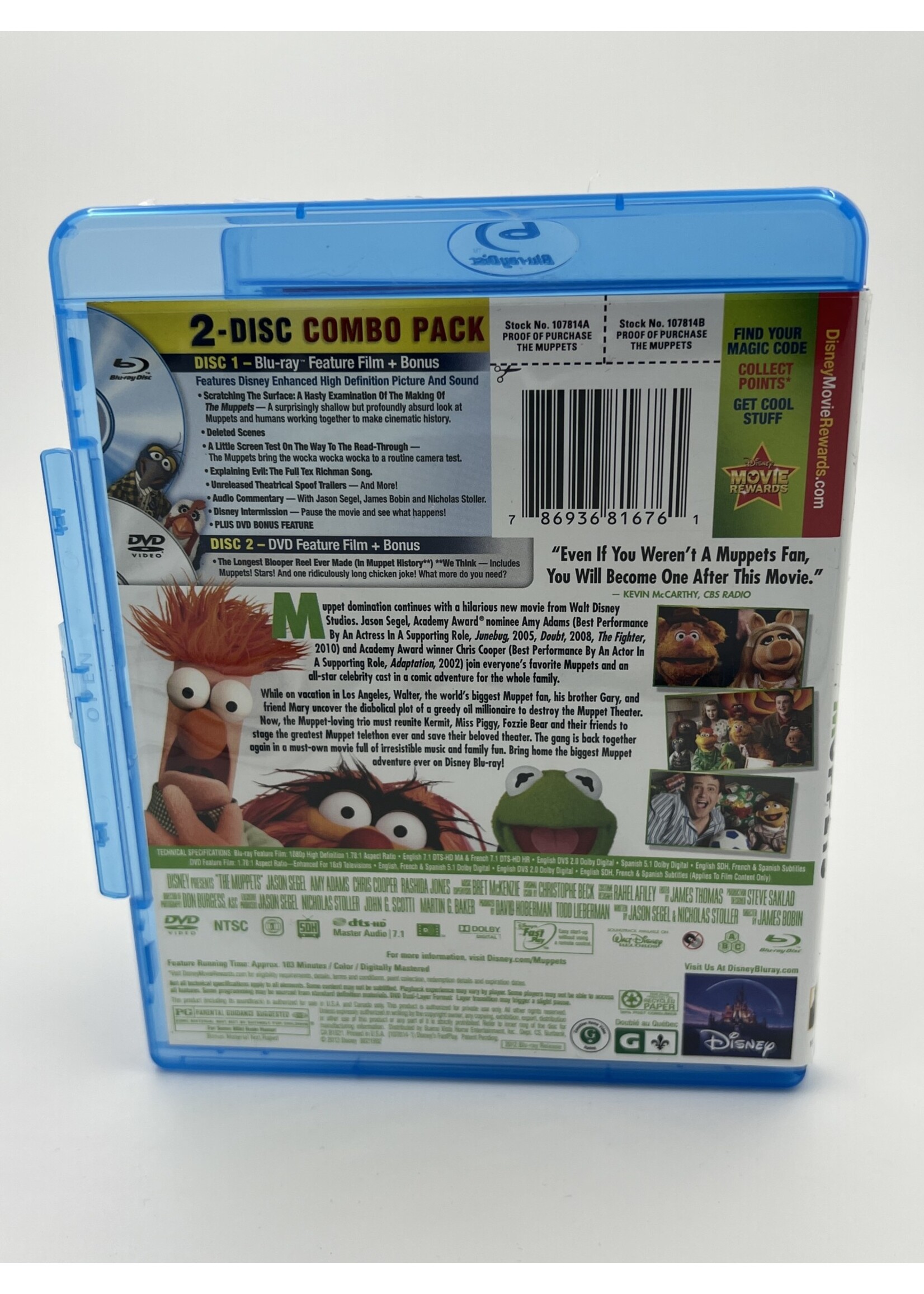 Bluray Disney The Muppets Bluray