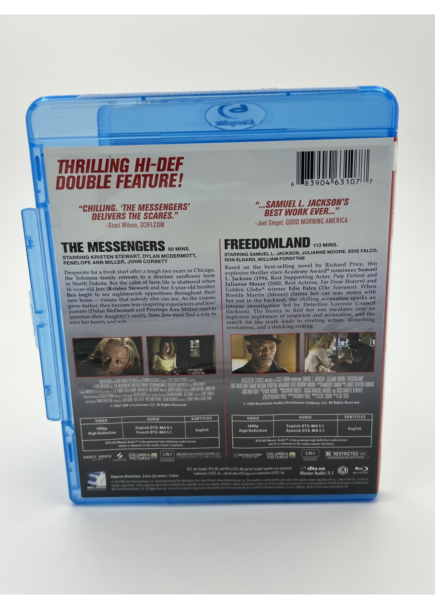 Bluray Double Feature The Messengers Freedomland Bluray