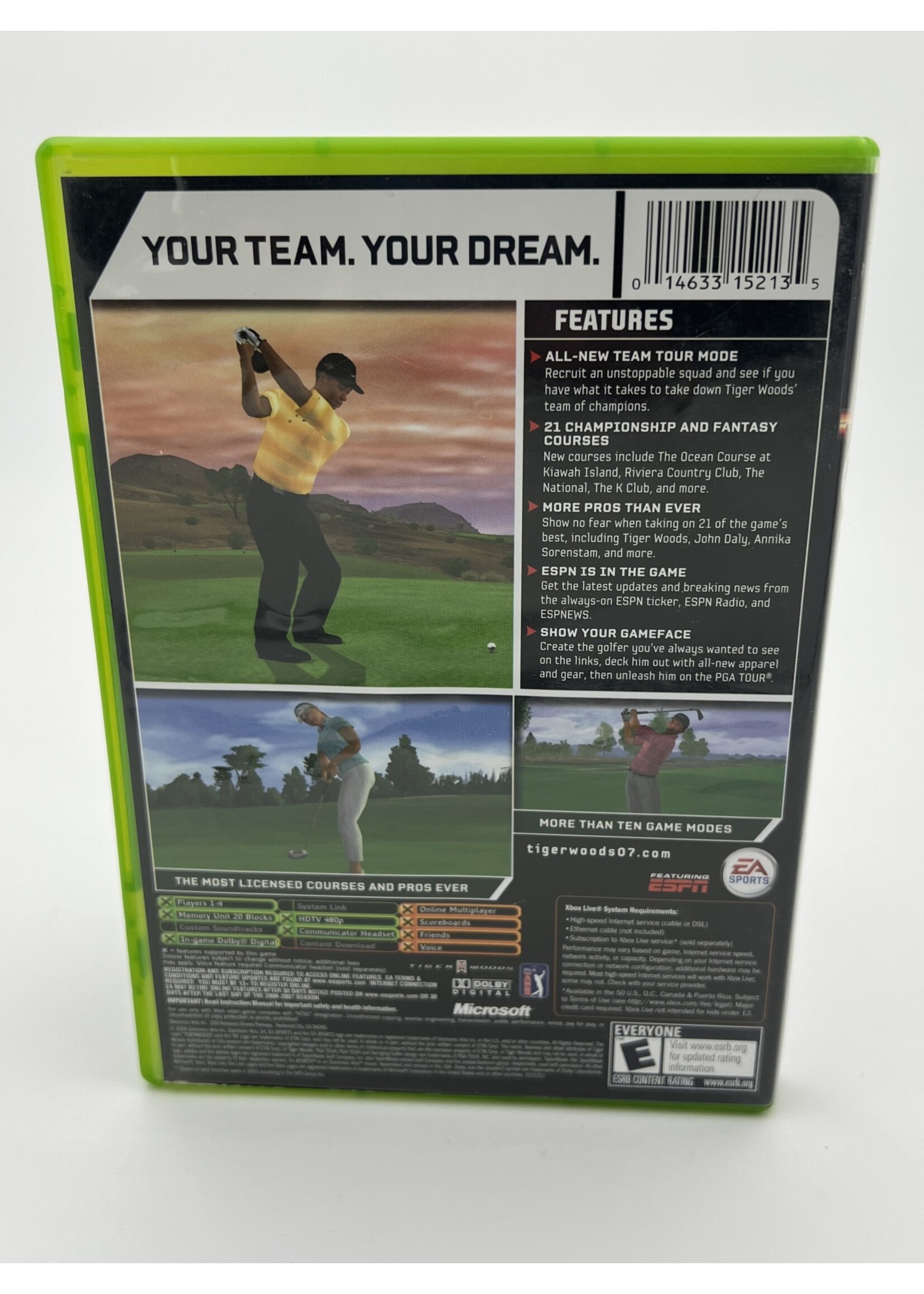 Xbox   Tiger Woods PGA Tour 07 Xbox