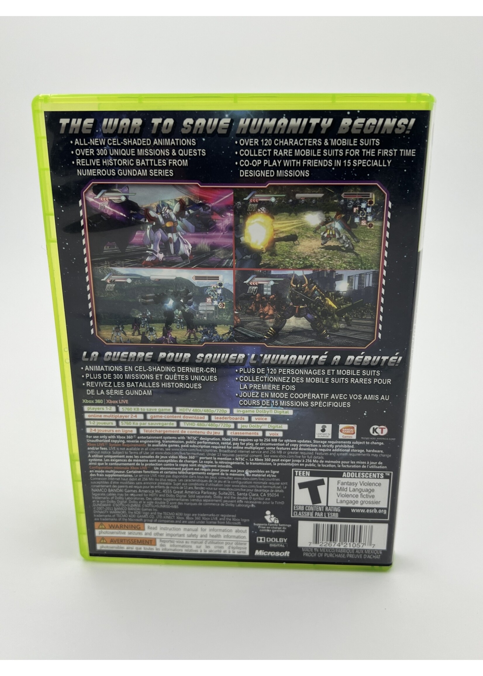 Xbox   Dynasty Warriors Gundam 3 Xbox 360