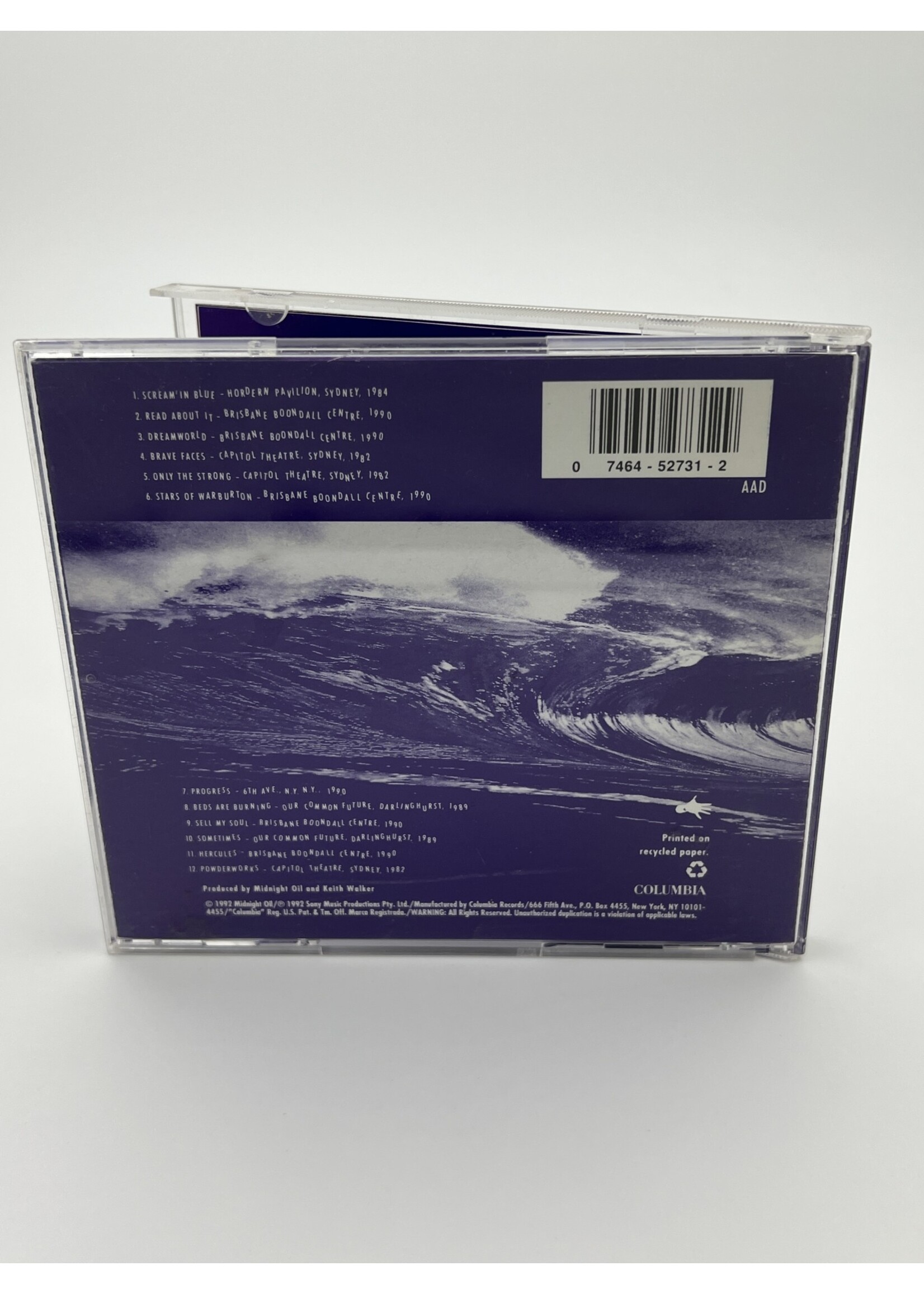 CD   Midnight Oil Scream In Blue Live CD
