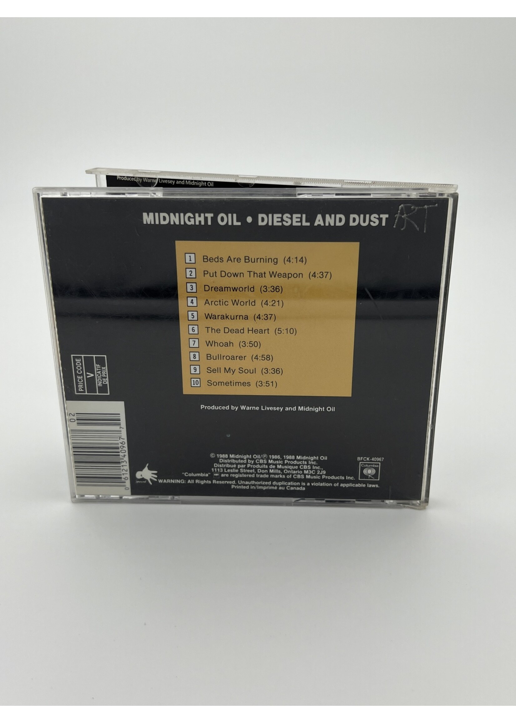 CD   Midnight Oil Diesel And Dust CD
