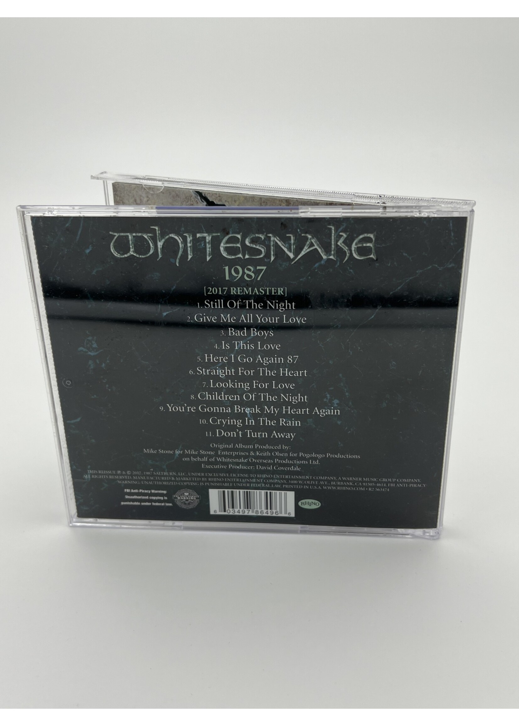 CD   Whitesnake 1987 30 Year Anniversary Remaster CD