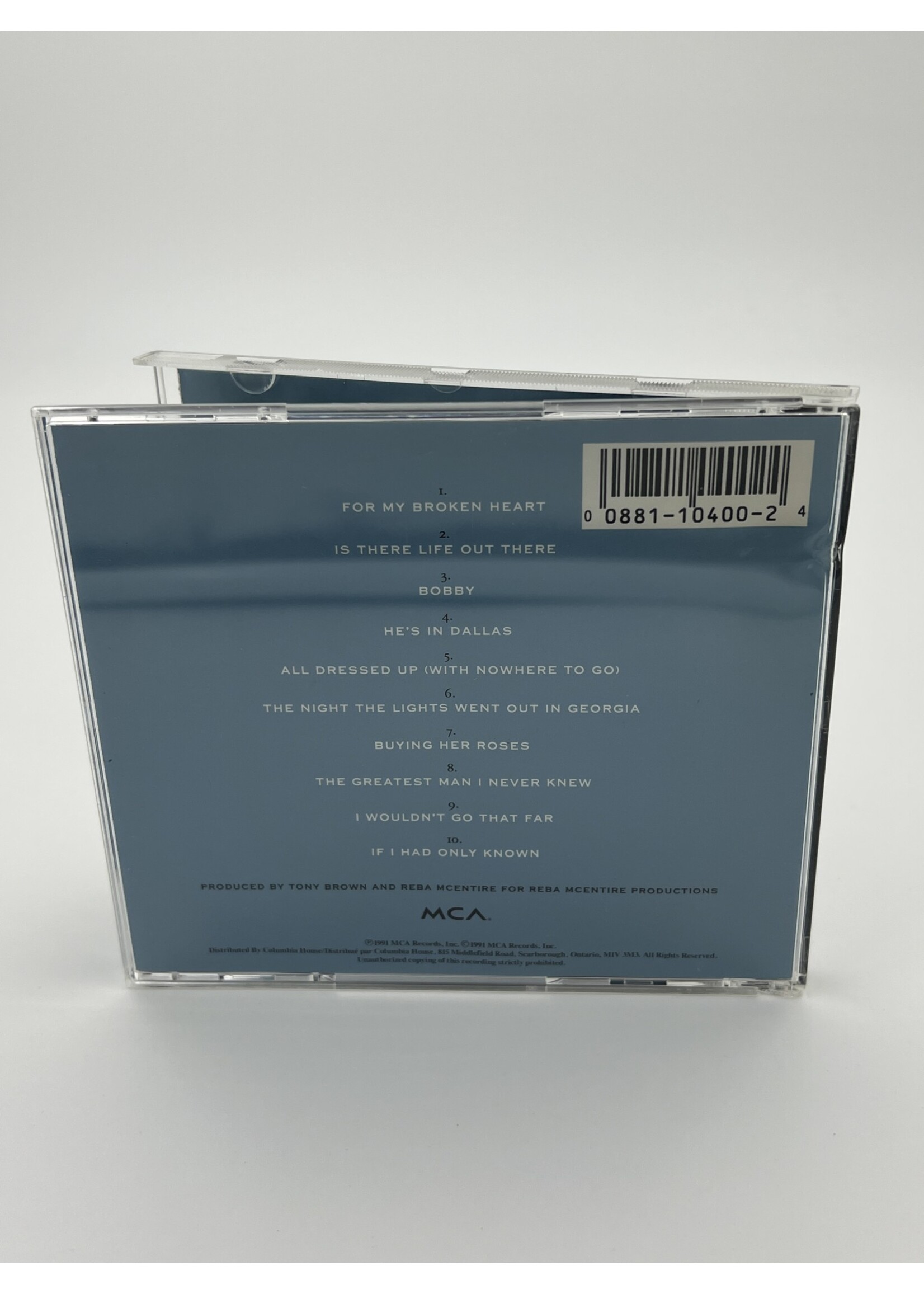 CD Reba McEntire For My Broken Heart CD
