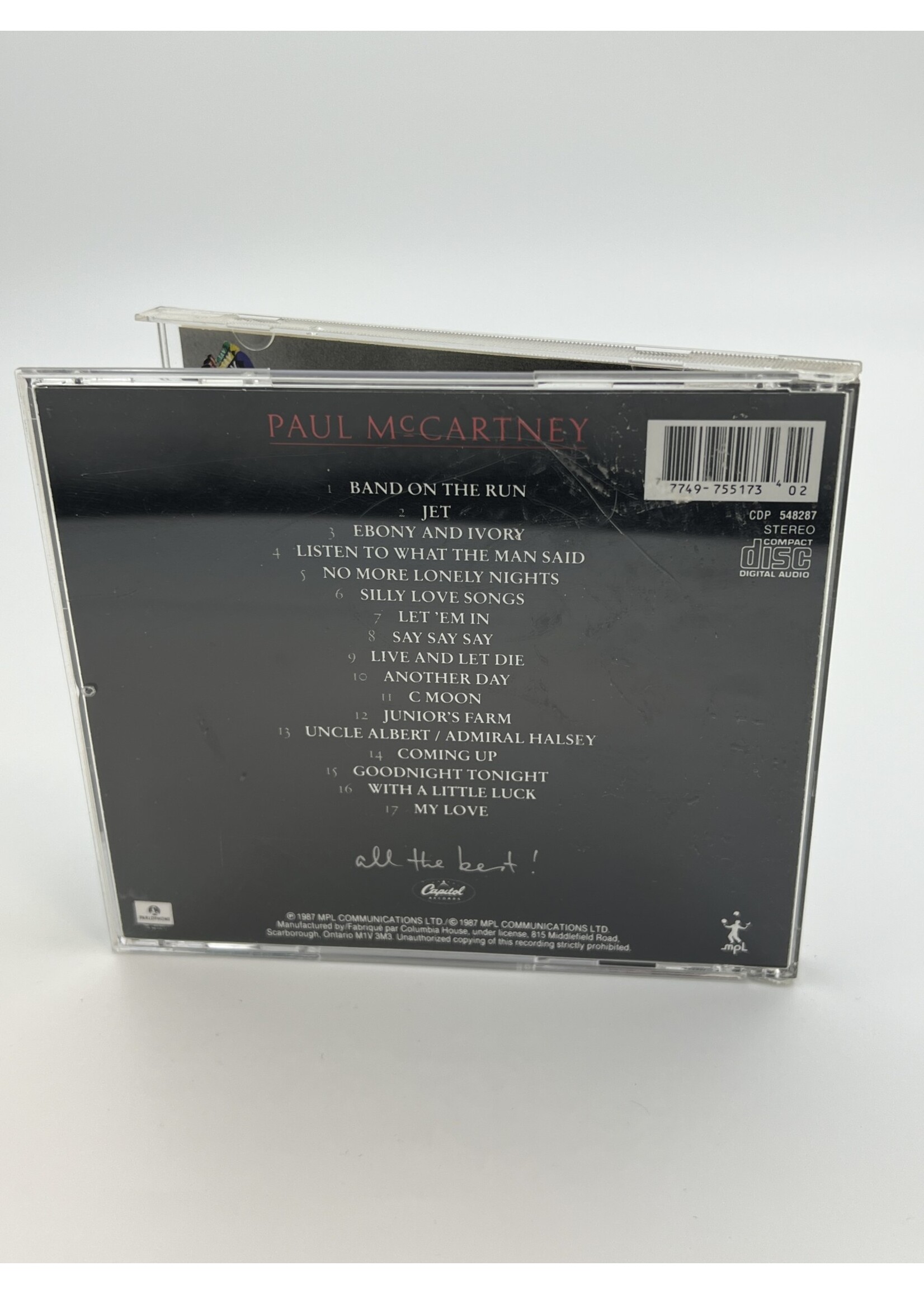 CD Paul McCartney All The Best CD