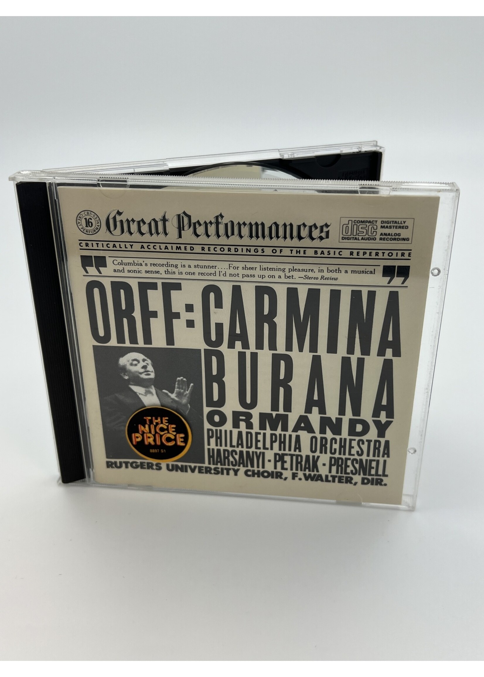CD   Orff Carmina Burana Ormandy CD