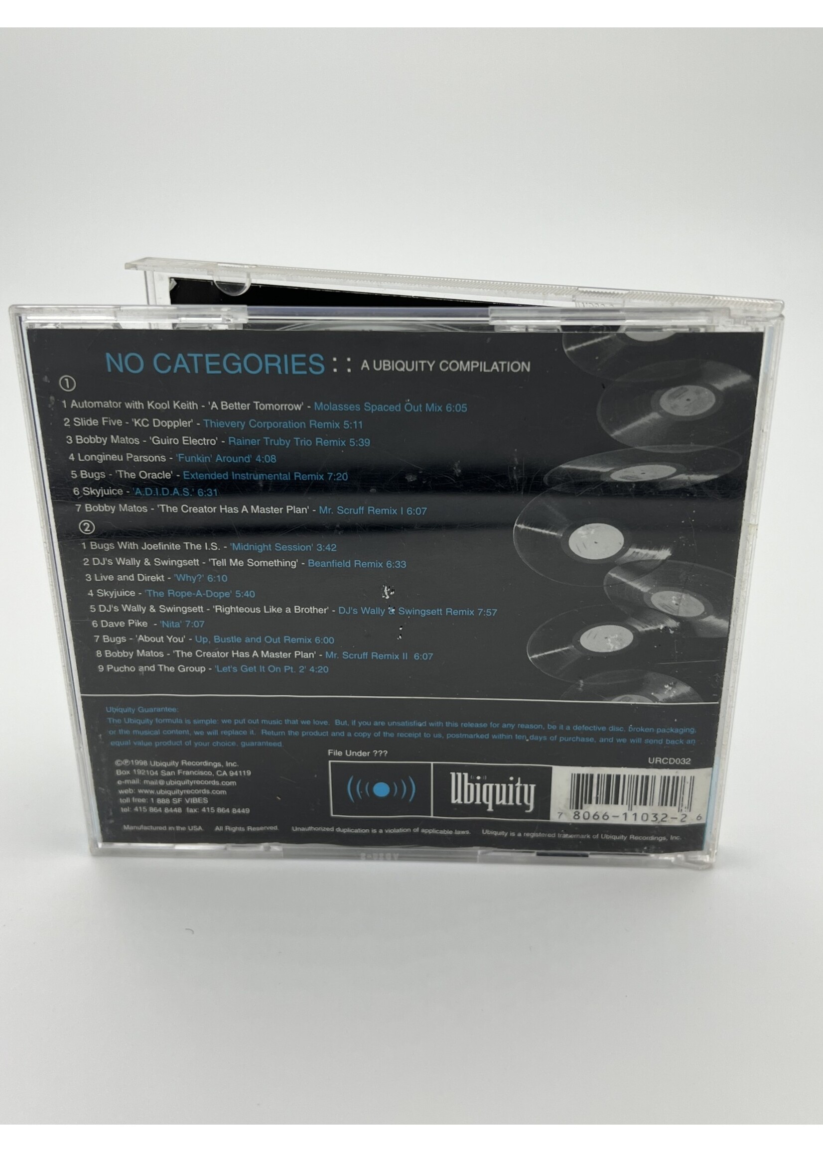 CD   No Categories A Ubiquity Compilation Various Artist CD