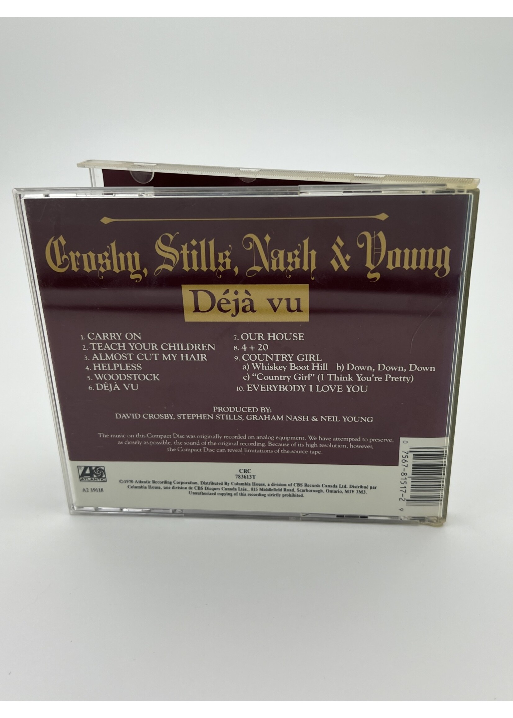 CD Crosby Stills Nash And Young Deja Vu CD