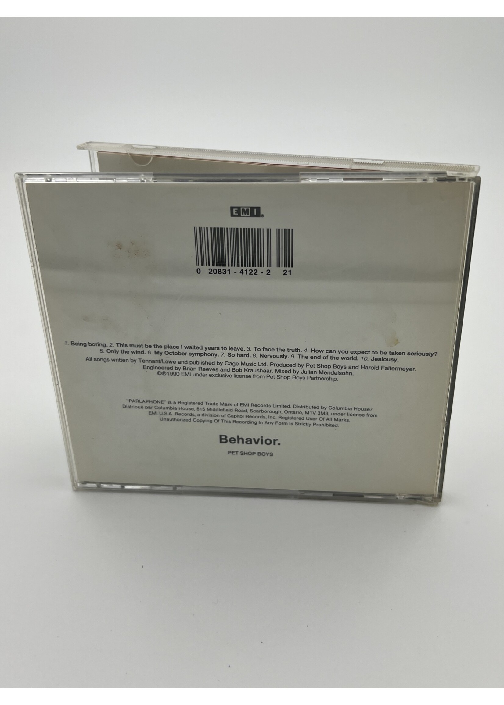 CD   Pet Shop Boys Behavior CD